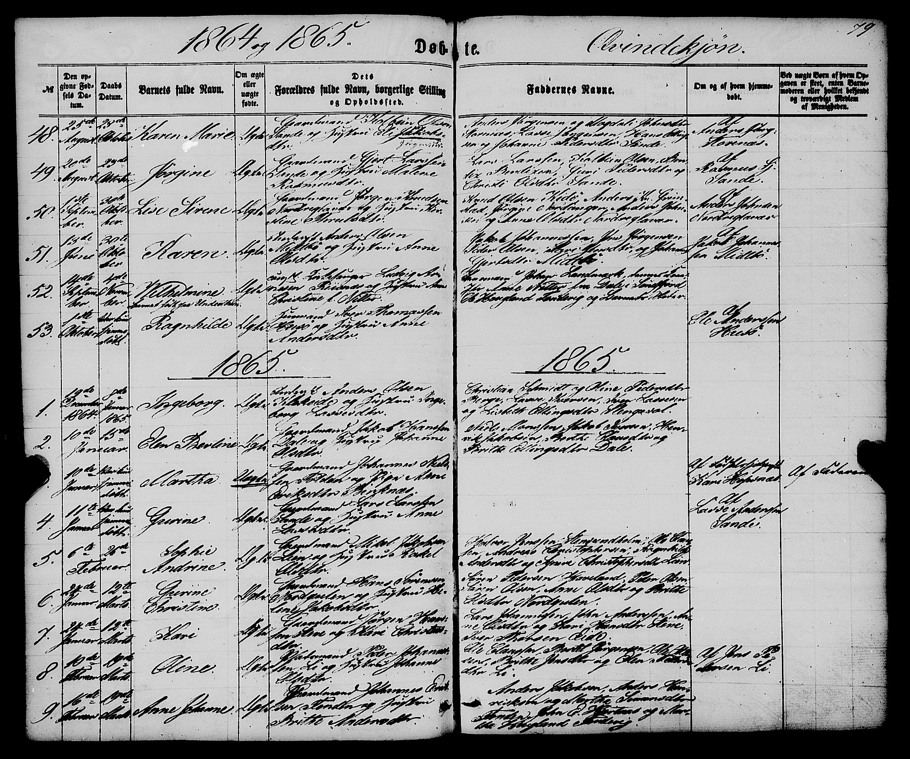 Gulen sokneprestembete, AV/SAB-A-80201/H/Haa/Haaa/L0022: Ministerialbok nr. A 22, 1859-1869, s. 79