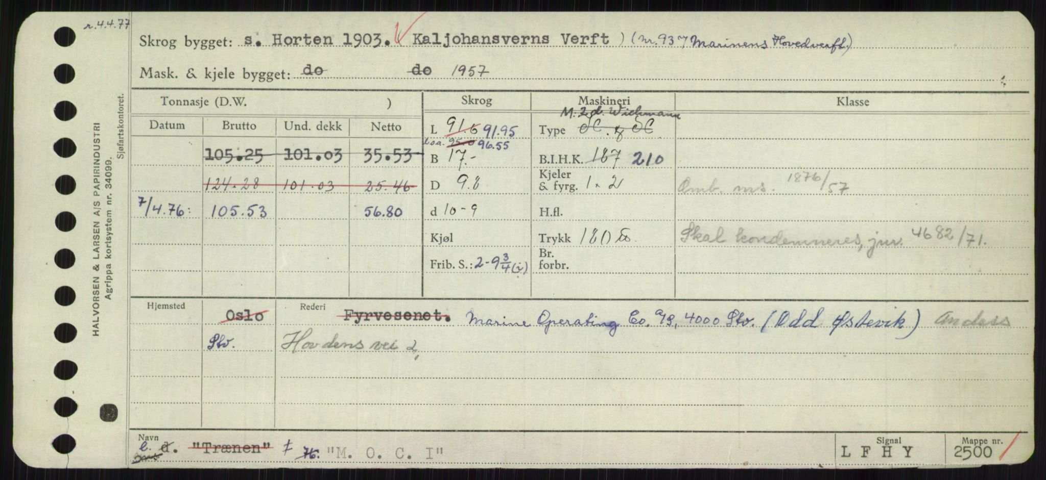 Sjøfartsdirektoratet med forløpere, Skipsmålingen, AV/RA-S-1627/H/Hc/L0001: Lektere, A-Y, s. 291