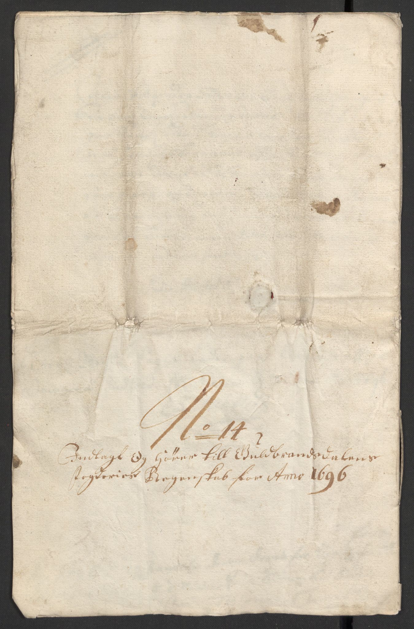 Rentekammeret inntil 1814, Reviderte regnskaper, Fogderegnskap, RA/EA-4092/R17/L1170: Fogderegnskap Gudbrandsdal, 1696-1697, s. 158