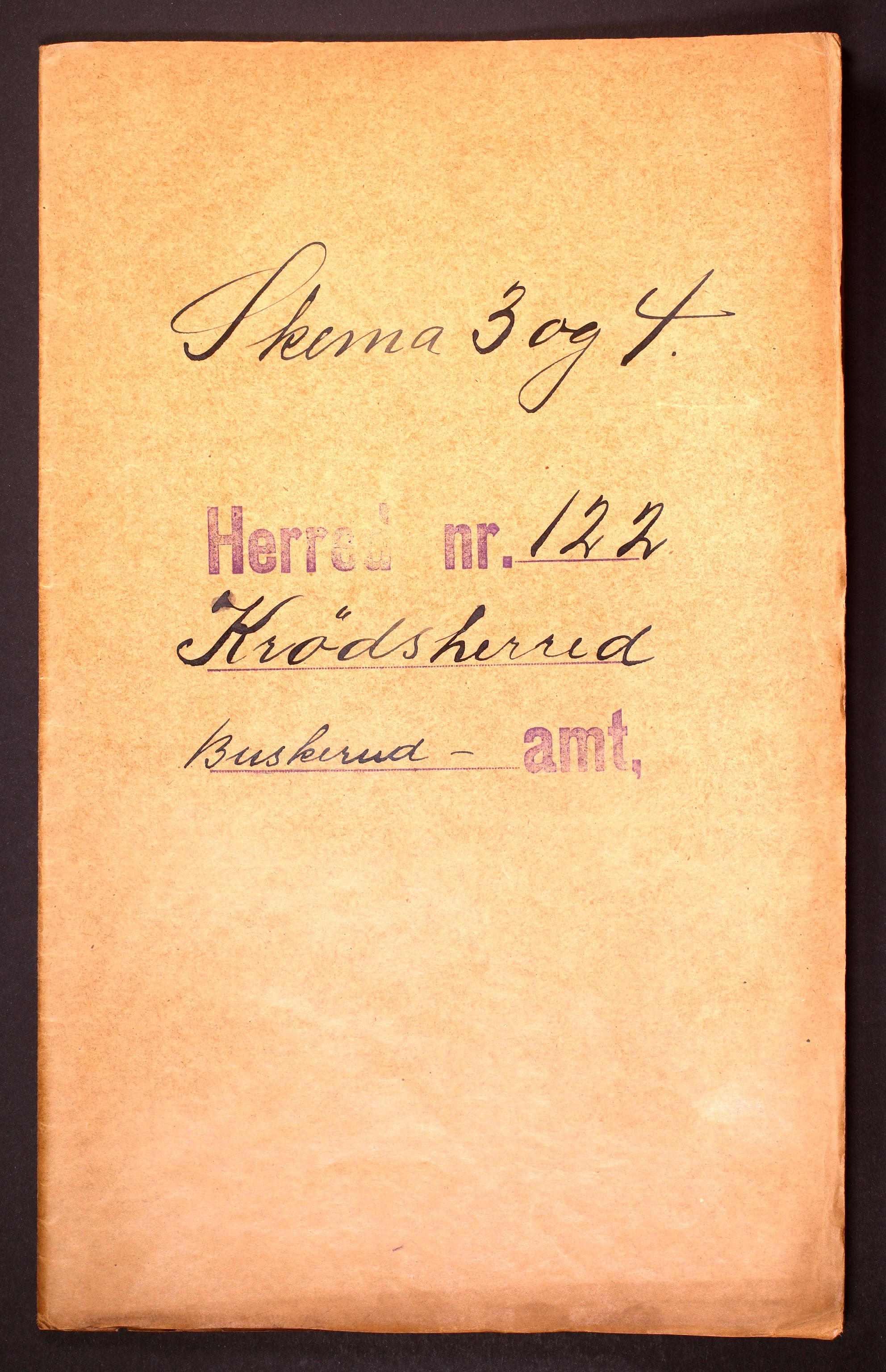 RA, Folketelling 1910 for 0622 Krødsherad herred, 1910, s. 1