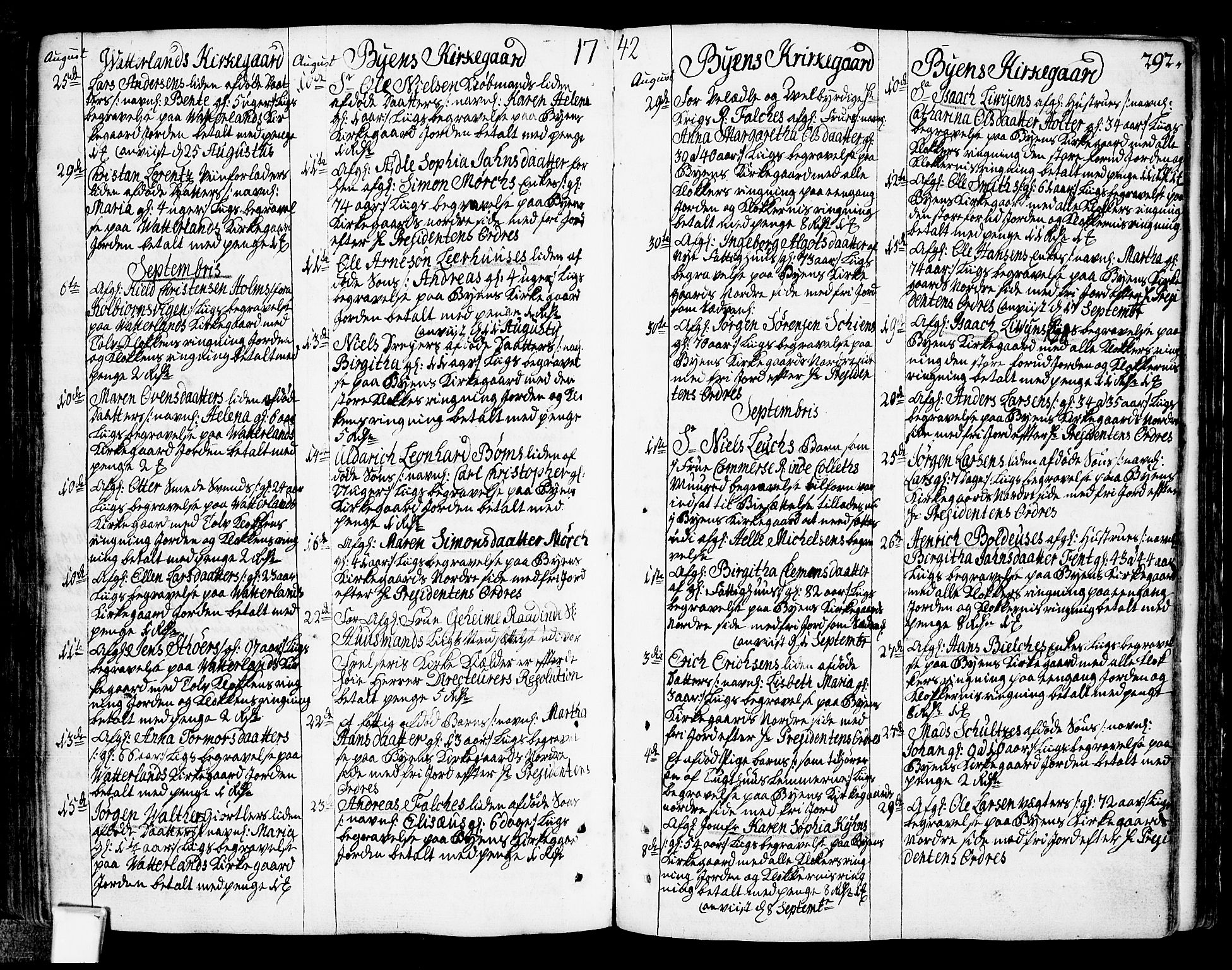 Oslo domkirke Kirkebøker, SAO/A-10752/F/Fa/L0003: Ministerialbok nr. 3, 1731-1743, s. 292