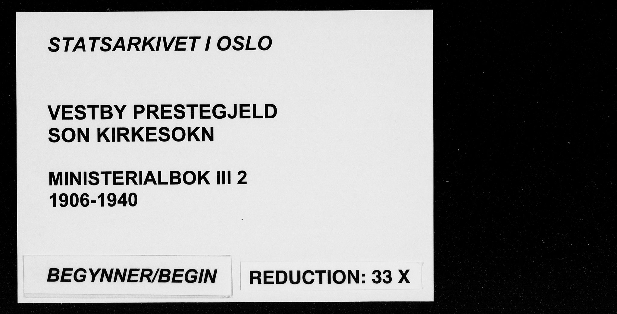 Vestby prestekontor Kirkebøker, SAO/A-10893/F/Fc/L0002: Ministerialbok nr. III 2, 1906-1940