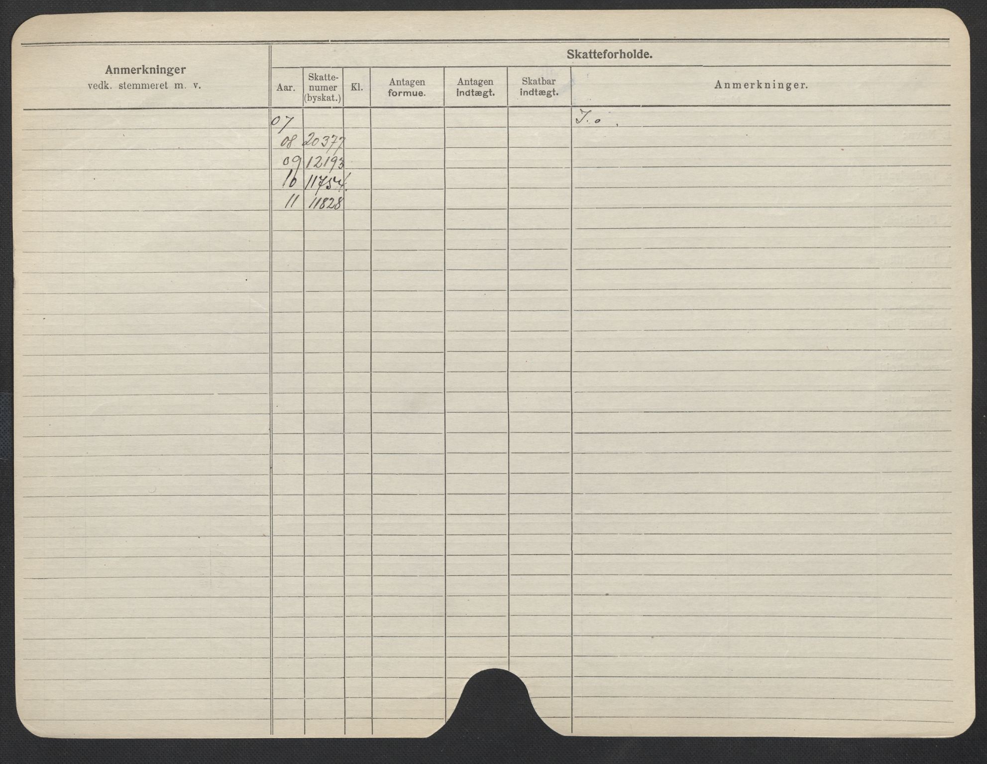 Oslo folkeregister, Registerkort, SAO/A-11715/F/Fa/Fac/L0012: Kvinner, 1906-1914, s. 351b