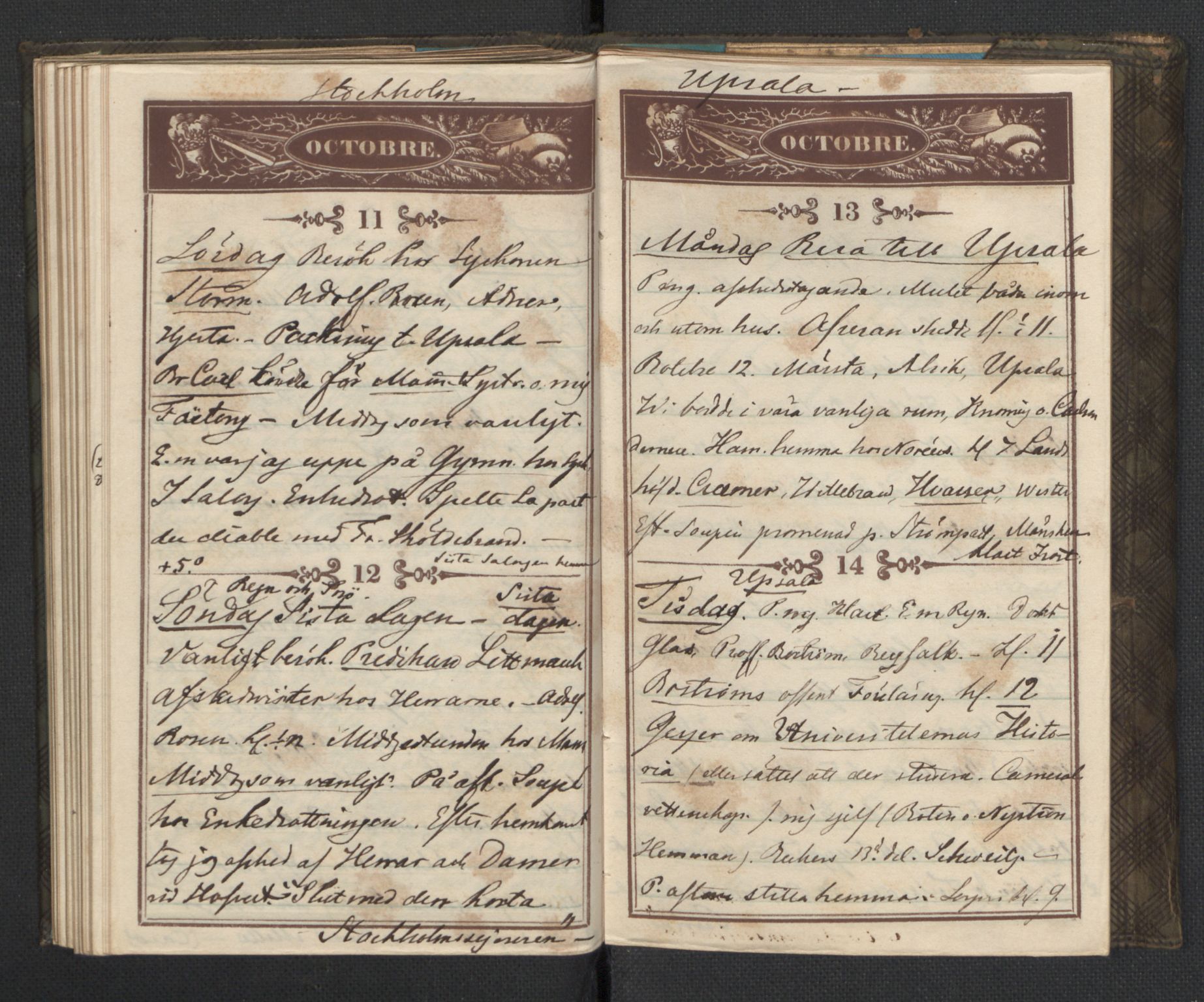 Bernadotte, AV/RA-PA-0318/F/L0001/0002: Privat materiale fra Bernadottefamilien / Dagbok, 1845, s. 81