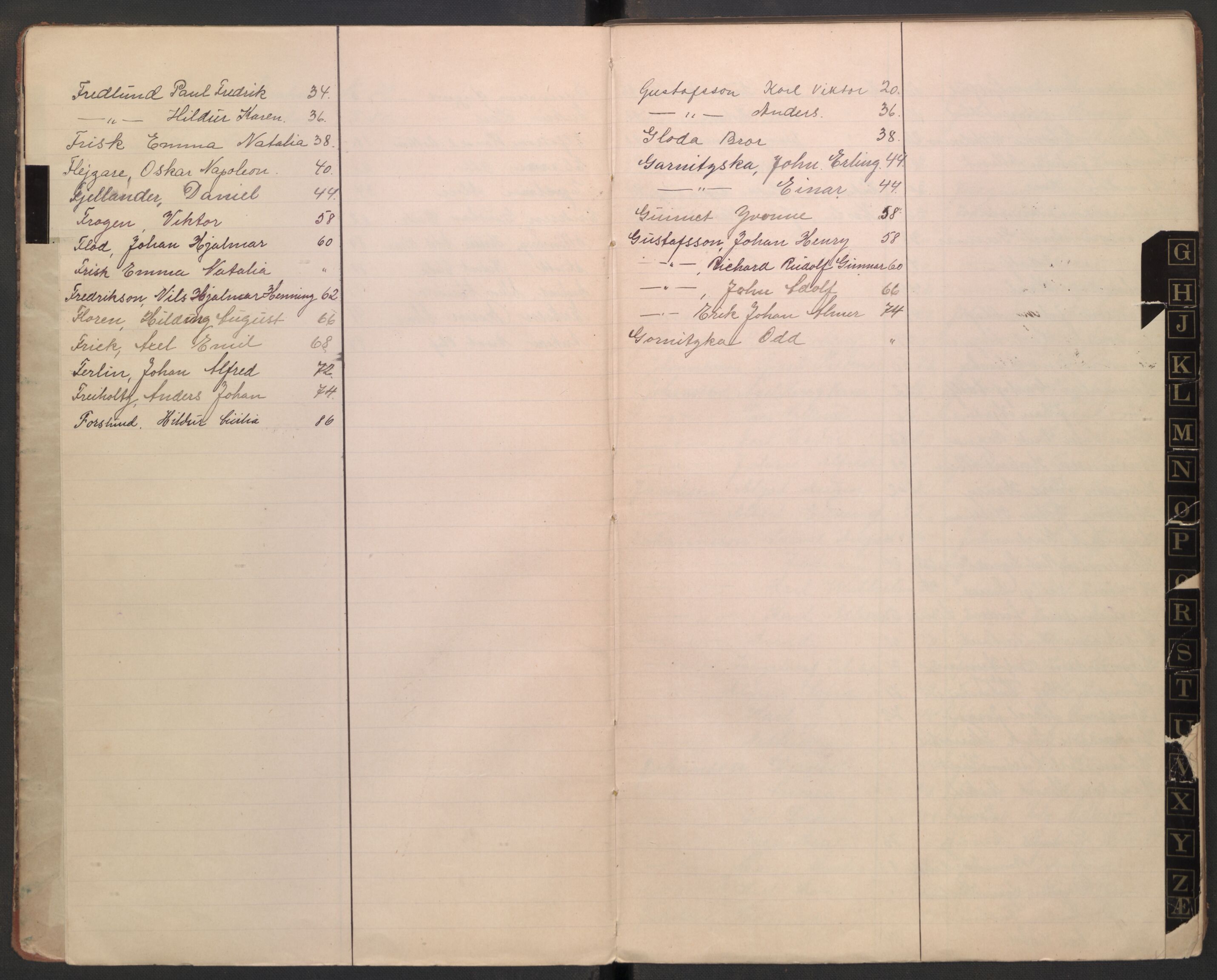 Rygge lensmannskontor, AV/SAO-A-10005/I/Ic/Ica/L0002: Protokoll over fremmede statsborgere, 1902-1928