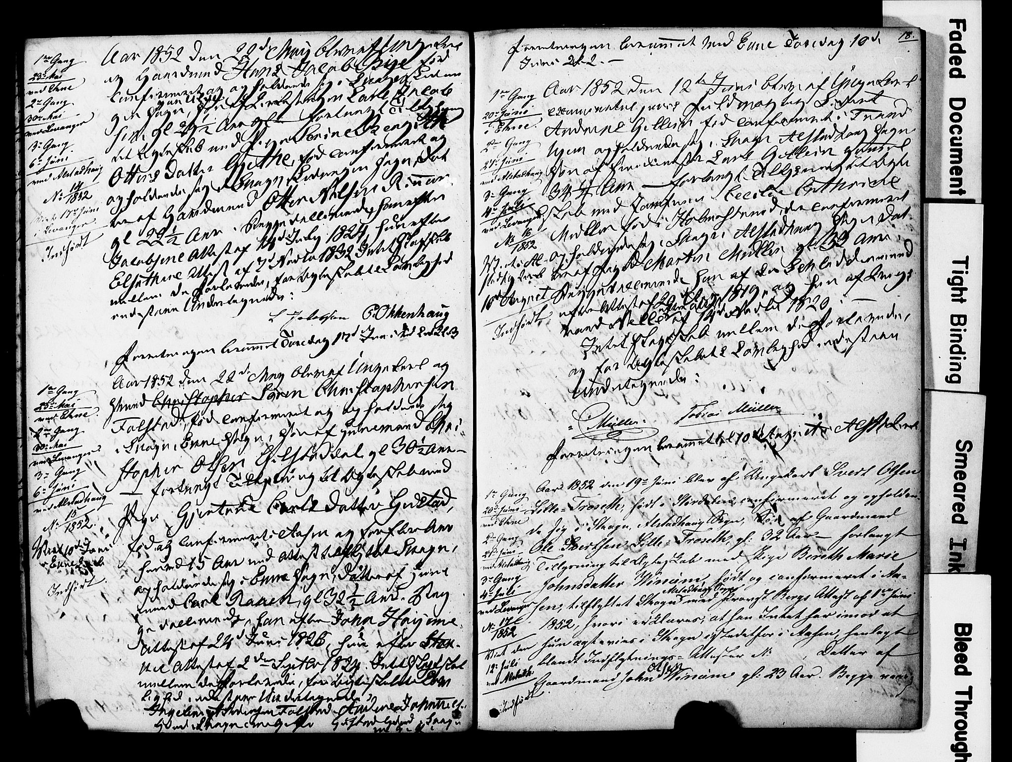 Ministerialprotokoller, klokkerbøker og fødselsregistre - Nord-Trøndelag, AV/SAT-A-1458/717/L0161: Forlovererklæringer nr. 717A11, 1850-1895, s. 18
