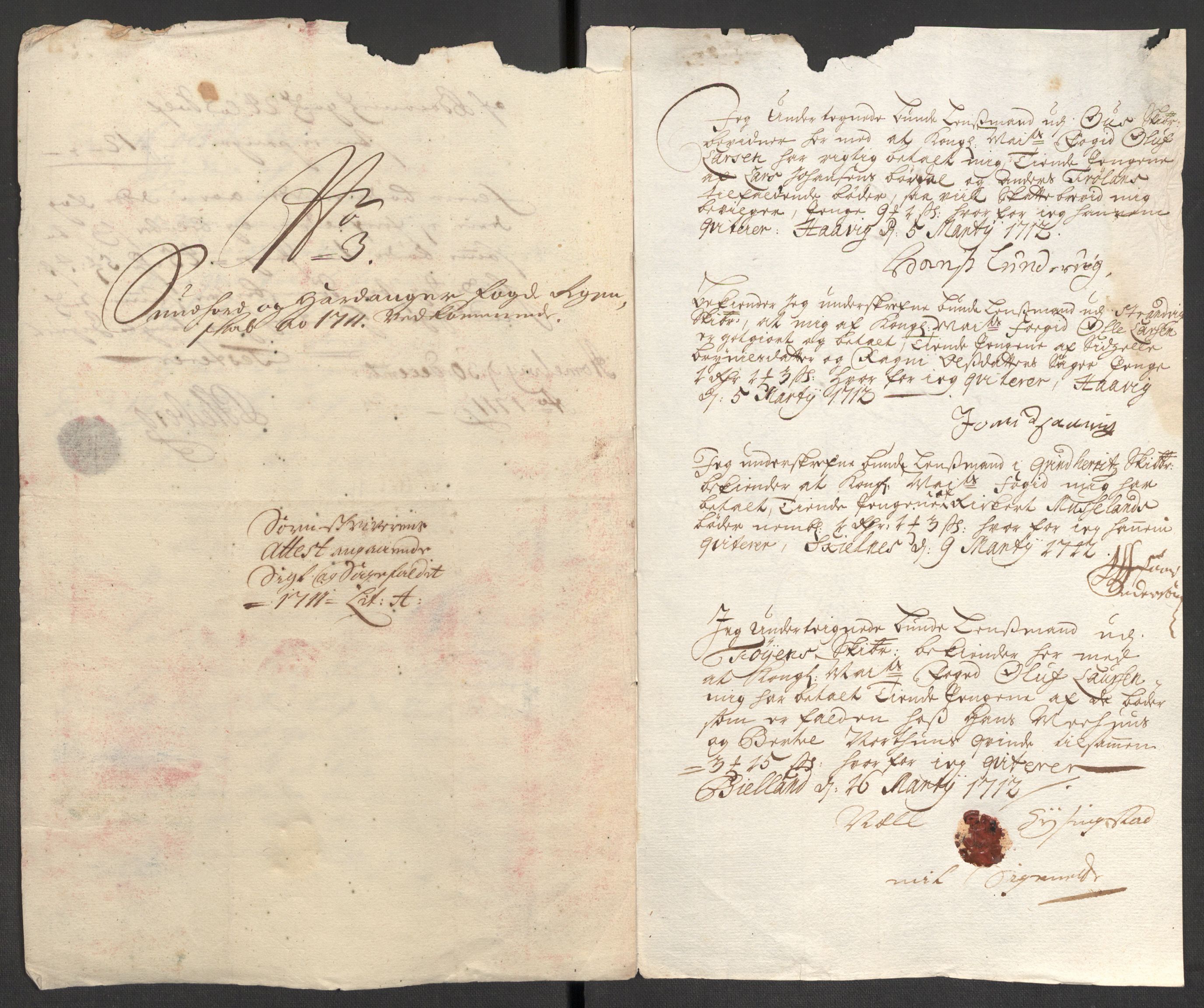 Rentekammeret inntil 1814, Reviderte regnskaper, Fogderegnskap, AV/RA-EA-4092/R48/L2987: Fogderegnskap Sunnhordland og Hardanger, 1711, s. 65