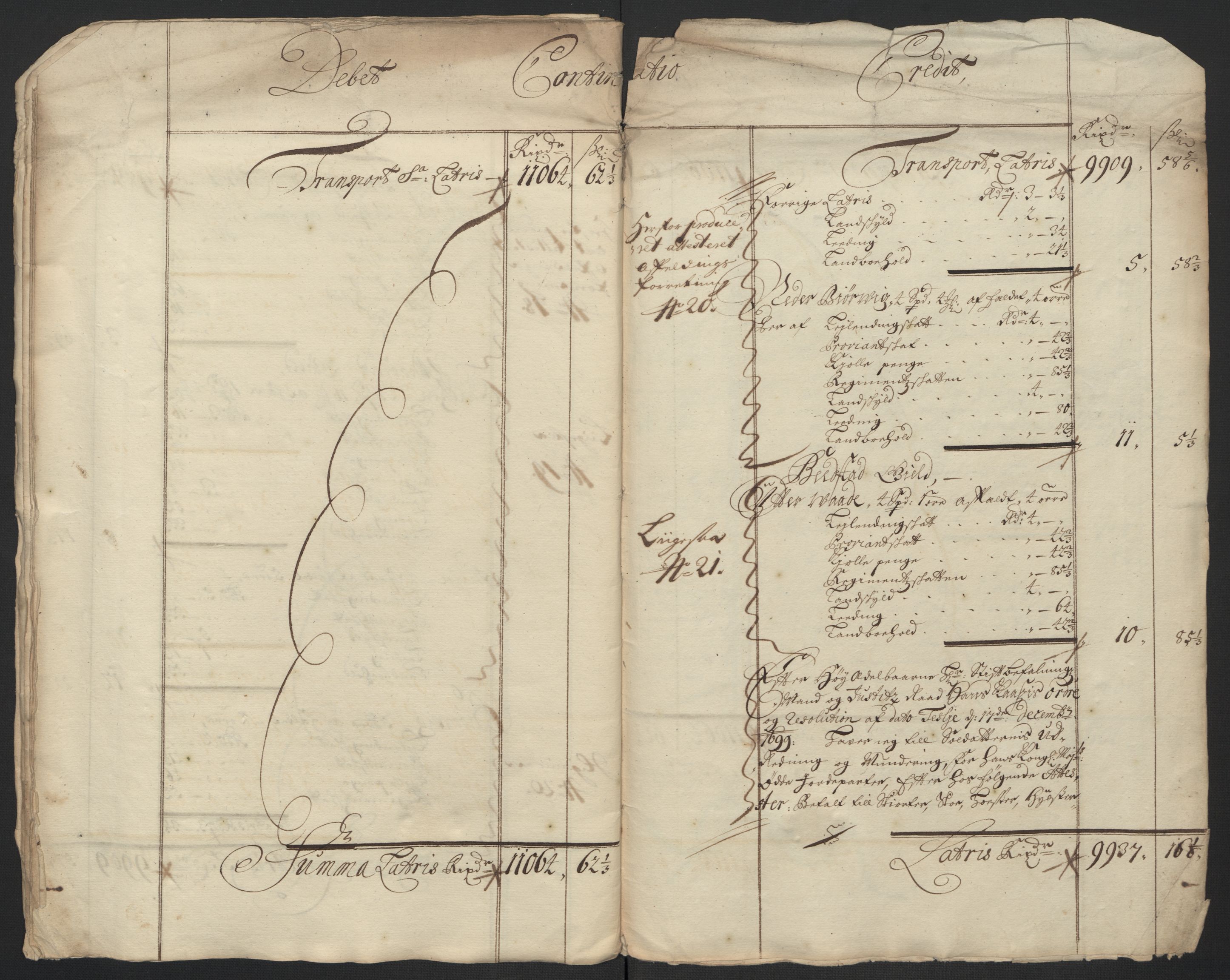 Rentekammeret inntil 1814, Reviderte regnskaper, Fogderegnskap, AV/RA-EA-4092/R63/L4310: Fogderegnskap Inderøy, 1698-1699, s. 266