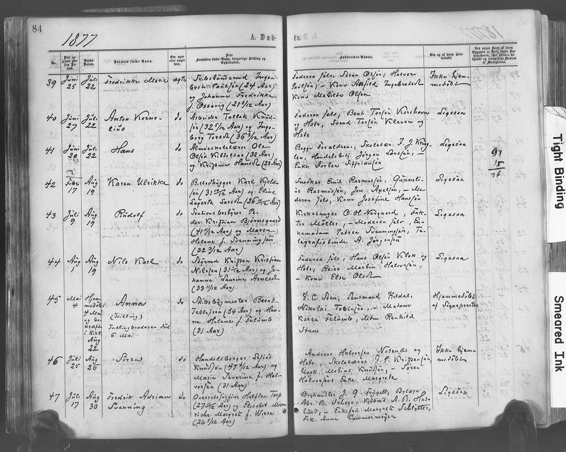 Risør sokneprestkontor, AV/SAK-1111-0035/F/Fa/L0004: Ministerialbok nr. A 4, 1865-1882, s. 84
