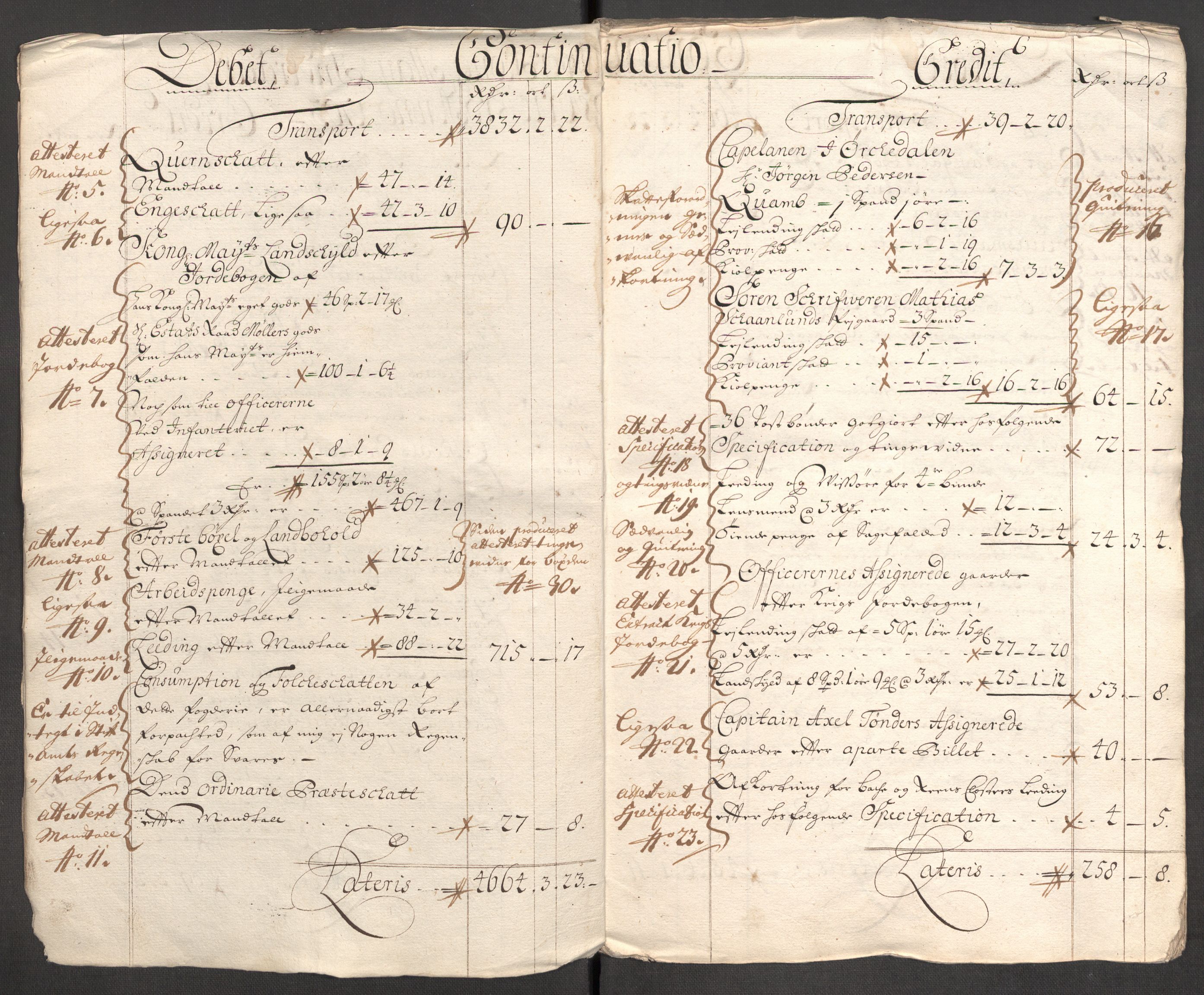 Rentekammeret inntil 1814, Reviderte regnskaper, Fogderegnskap, AV/RA-EA-4092/R60/L3953: Fogderegnskap Orkdal og Gauldal, 1703, s. 5