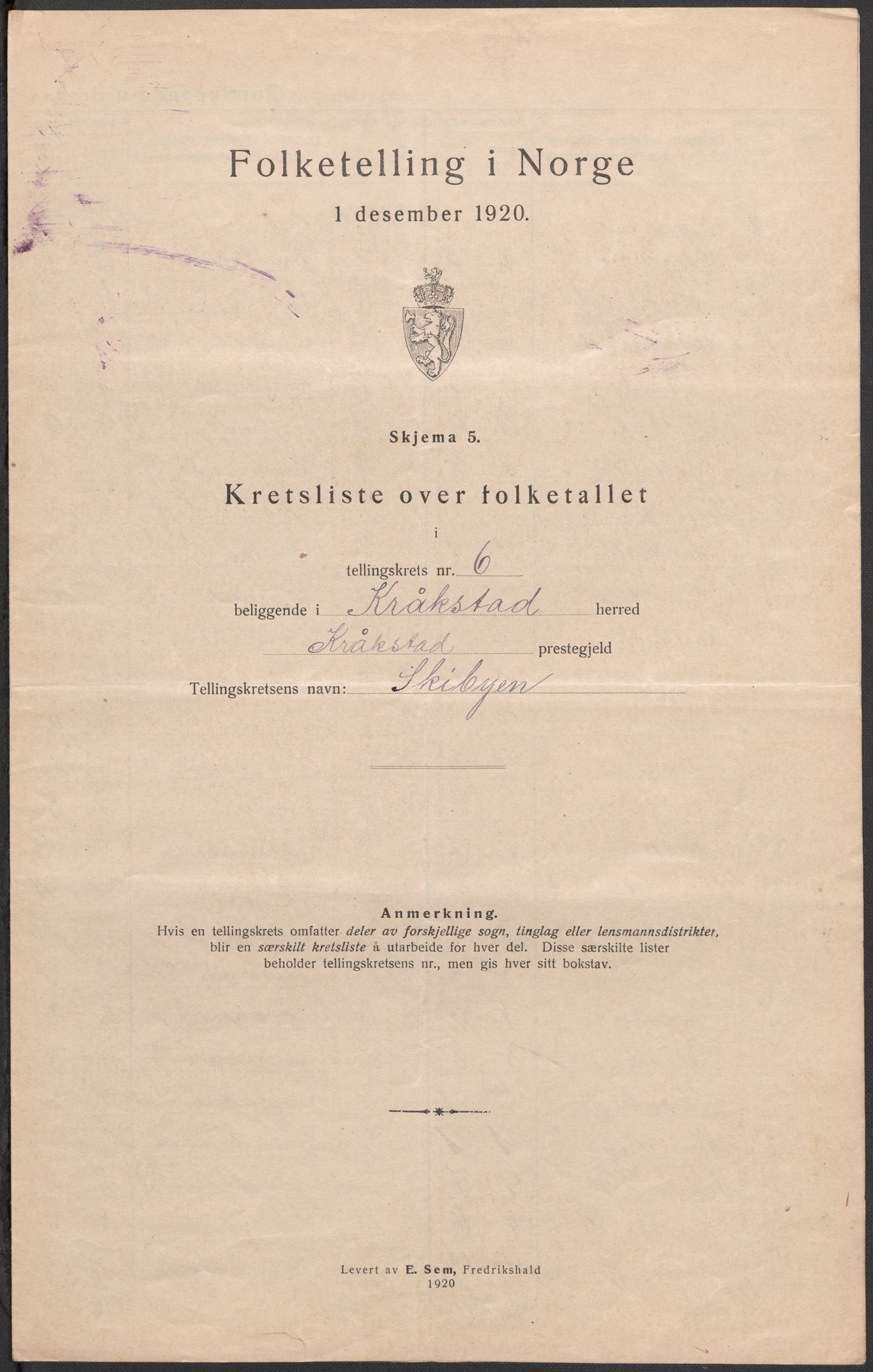 SAO, Folketelling 1920 for 0212 Kråkstad herred, 1920, s. 23