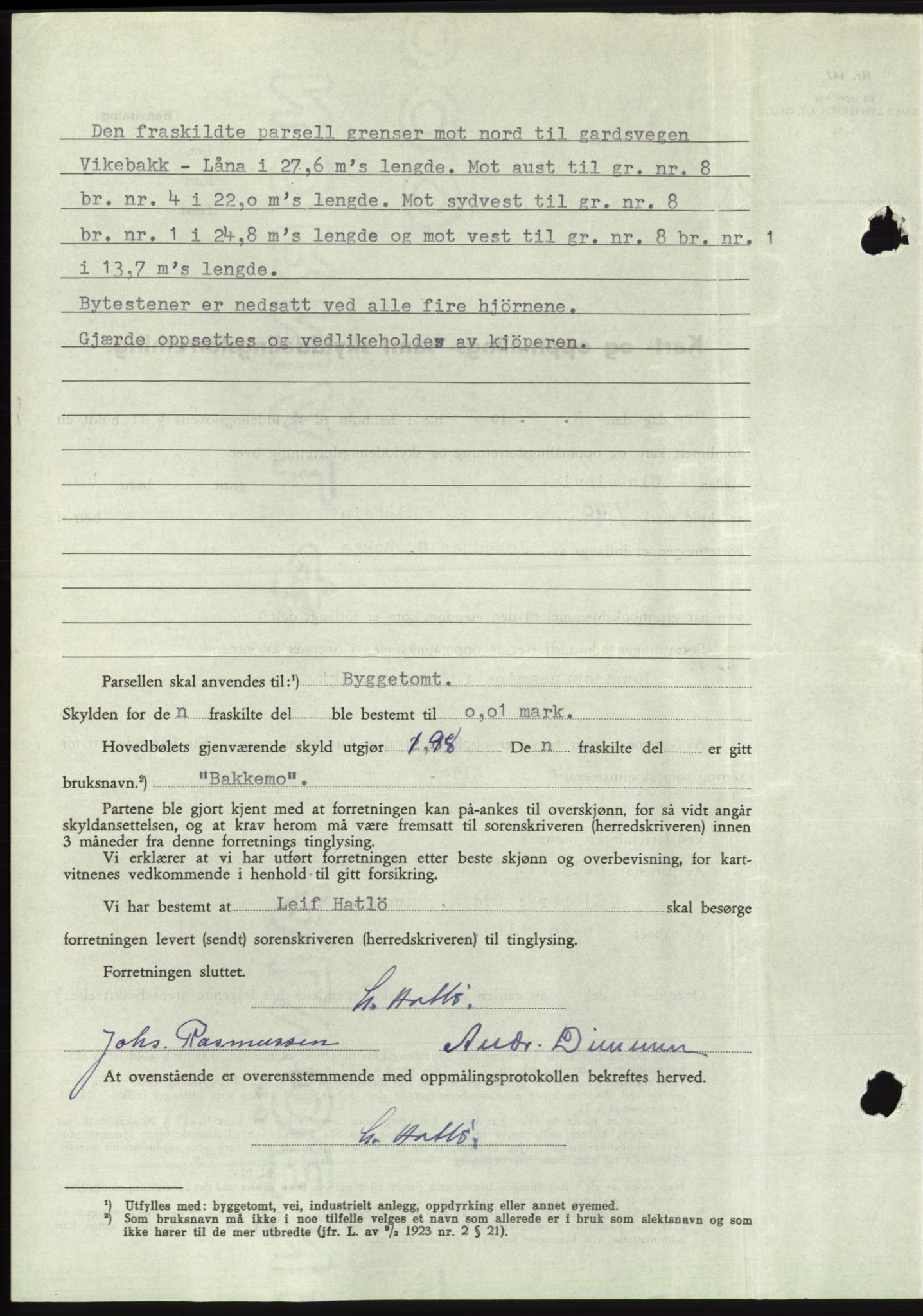 Søre Sunnmøre sorenskriveri, AV/SAT-A-4122/1/2/2C/L0100: Pantebok nr. 26A, 1954-1955, Dagboknr: 3406/1954