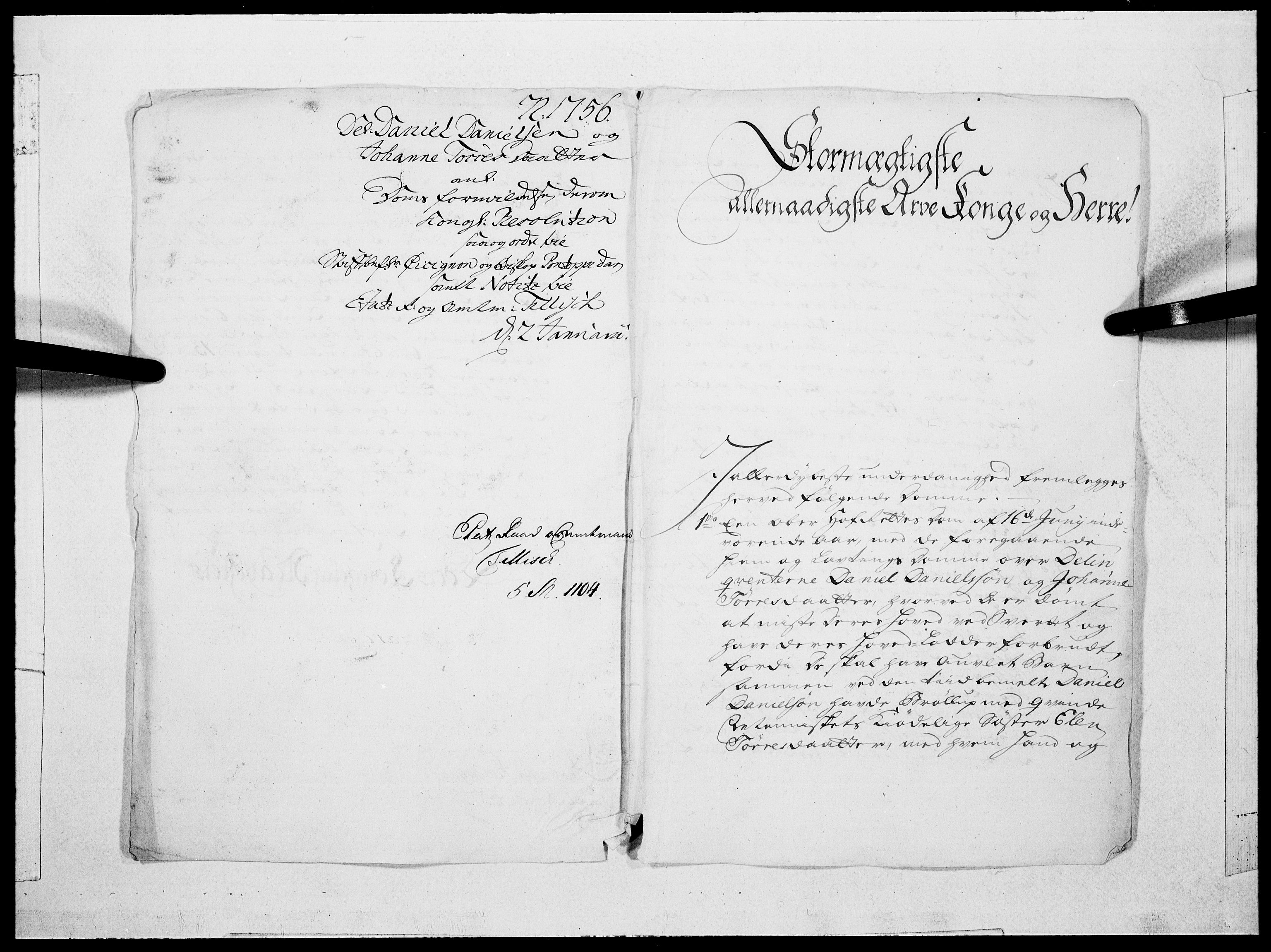 Danske Kanselli 1572-1799, AV/RA-EA-3023/F/Fc/Fcc/Fcca/L0171: Norske innlegg 1572-1799, 1756, s. 6