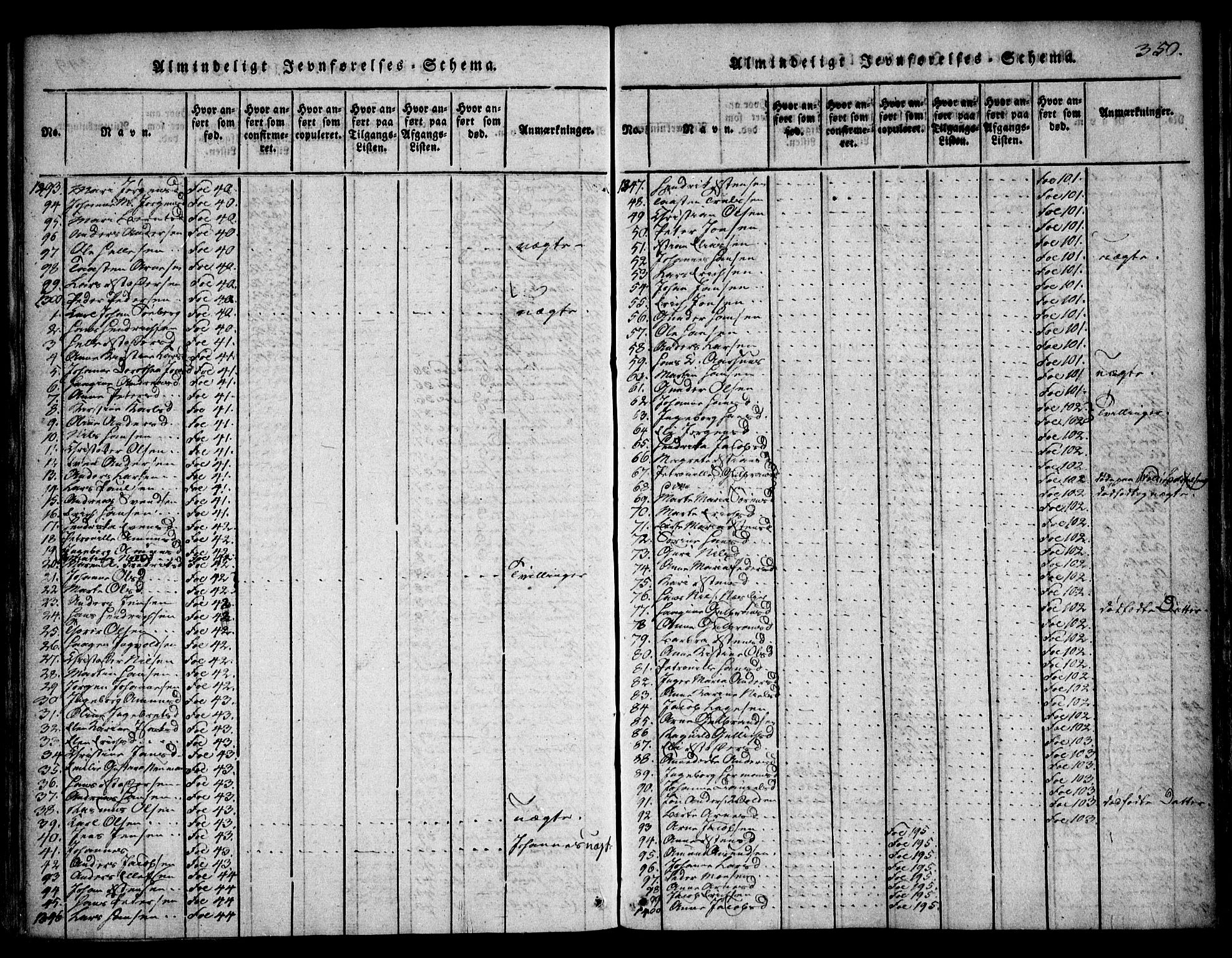 Asker prestekontor Kirkebøker, AV/SAO-A-10256a/F/Fa/L0006: Ministerialbok nr. I 6, 1814-1824, s. 350