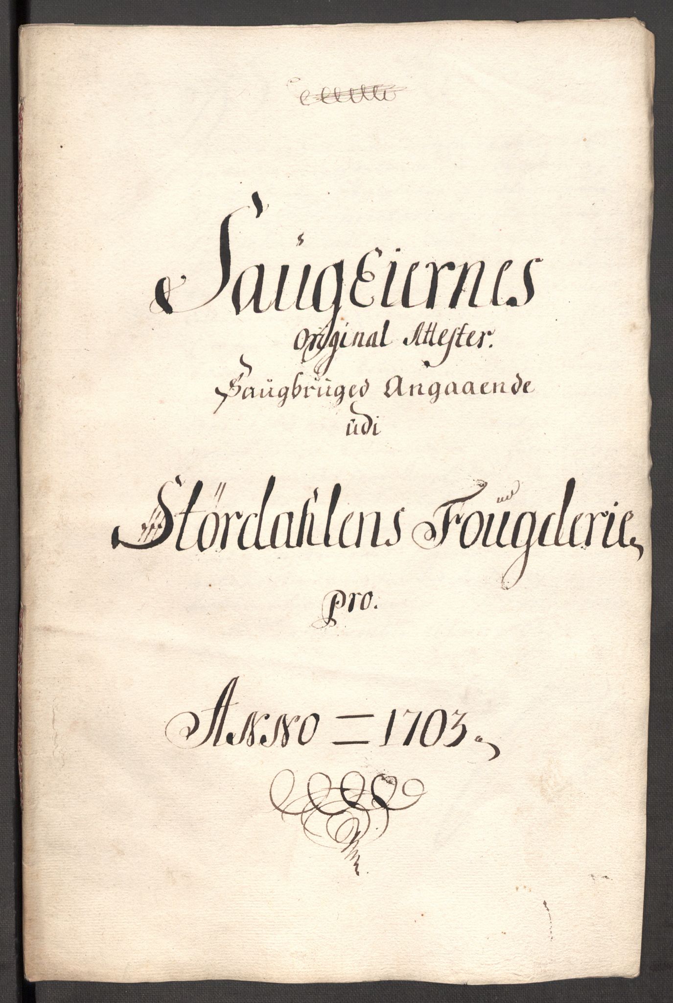 Rentekammeret inntil 1814, Reviderte regnskaper, Fogderegnskap, RA/EA-4092/R62/L4194: Fogderegnskap Stjørdal og Verdal, 1703, s. 156