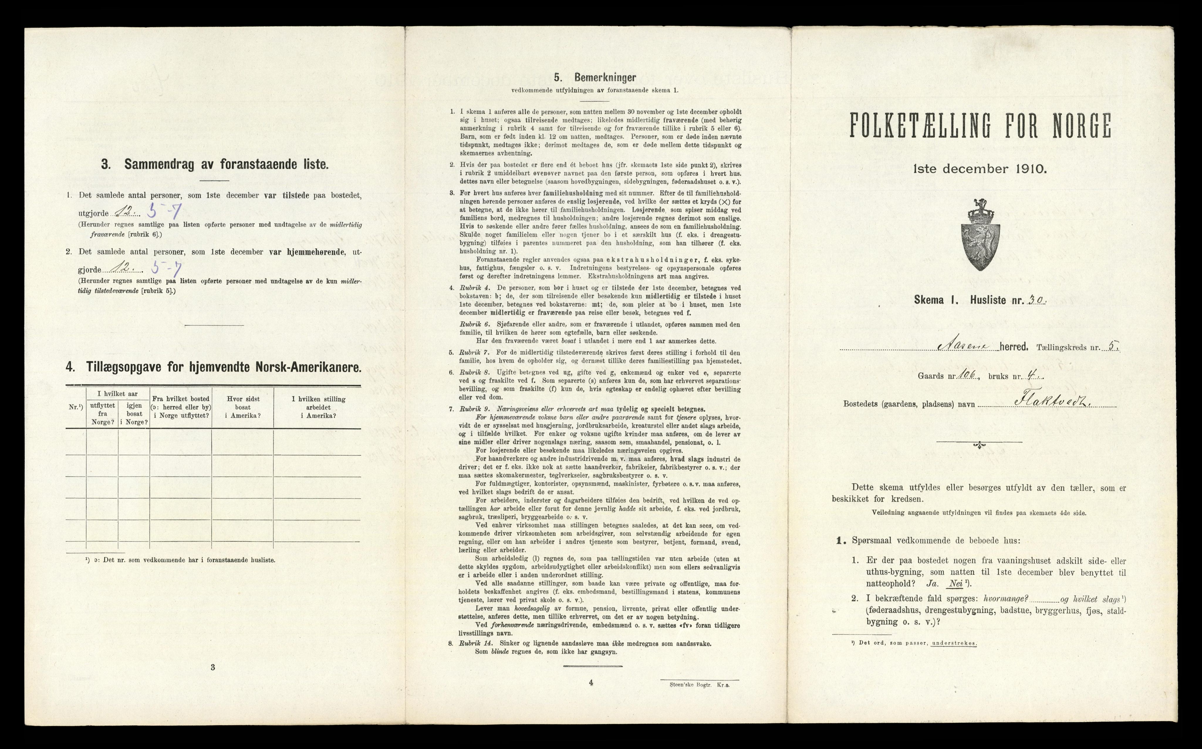 RA, Folketelling 1910 for 1255 Åsane herred, 1910, s. 305