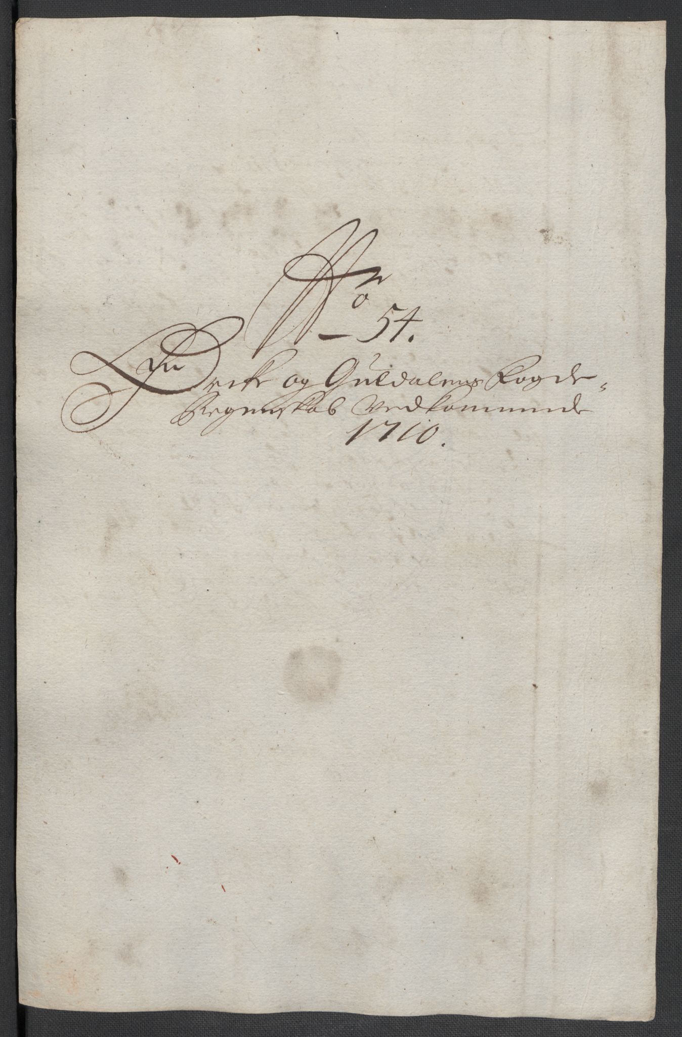 Rentekammeret inntil 1814, Reviderte regnskaper, Fogderegnskap, RA/EA-4092/R60/L3960: Fogderegnskap Orkdal og Gauldal, 1710, s. 411