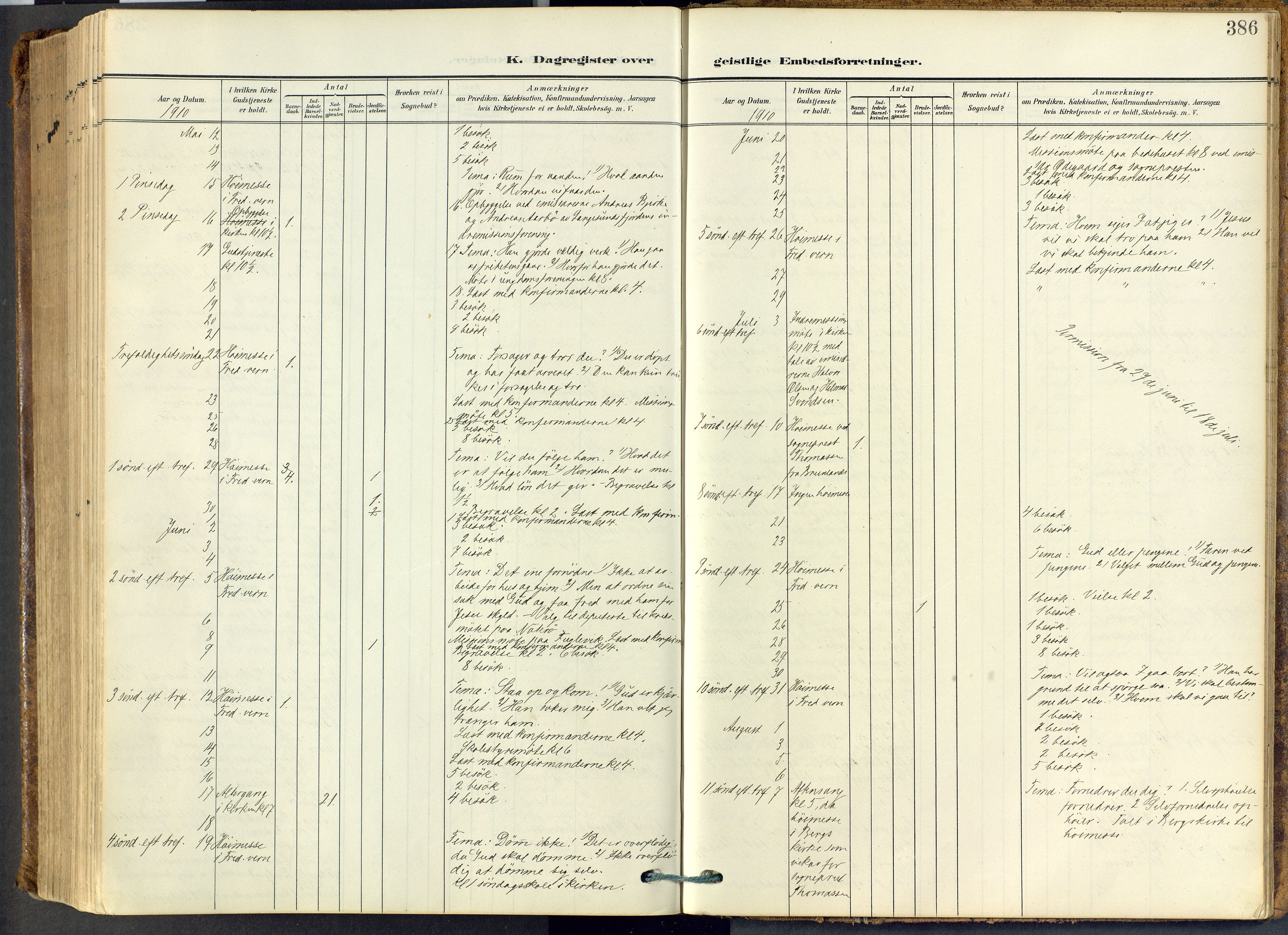 Stavern kirkebøker, AV/SAKO-A-318/F/Fa/L0009: Ministerialbok nr. 9, 1906-1955, s. 386
