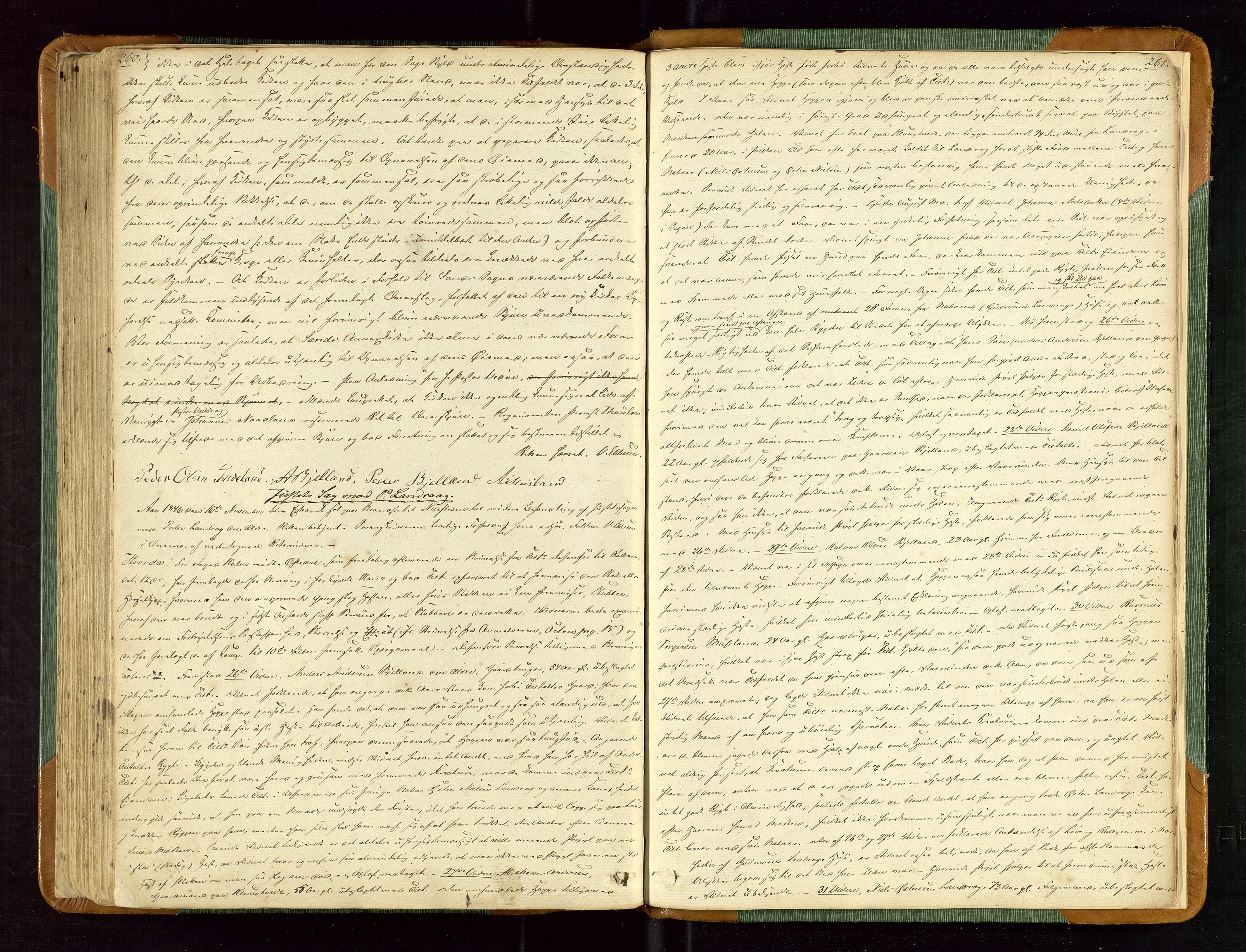 Ryfylke tingrett, AV/SAST-A-100055/001/I/IC/L0001: Ekstrarettsprotokoll, 1841-1847, s. 260-261