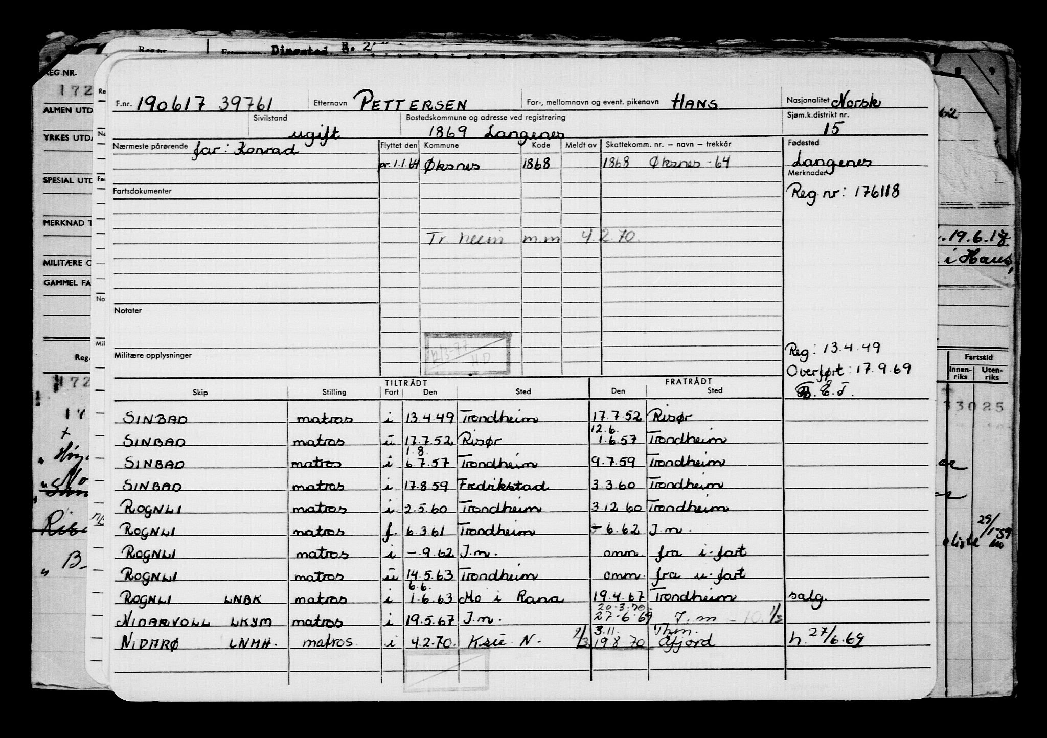 Direktoratet for sjømenn, AV/RA-S-3545/G/Gb/L0149: Hovedkort, 1917, s. 418