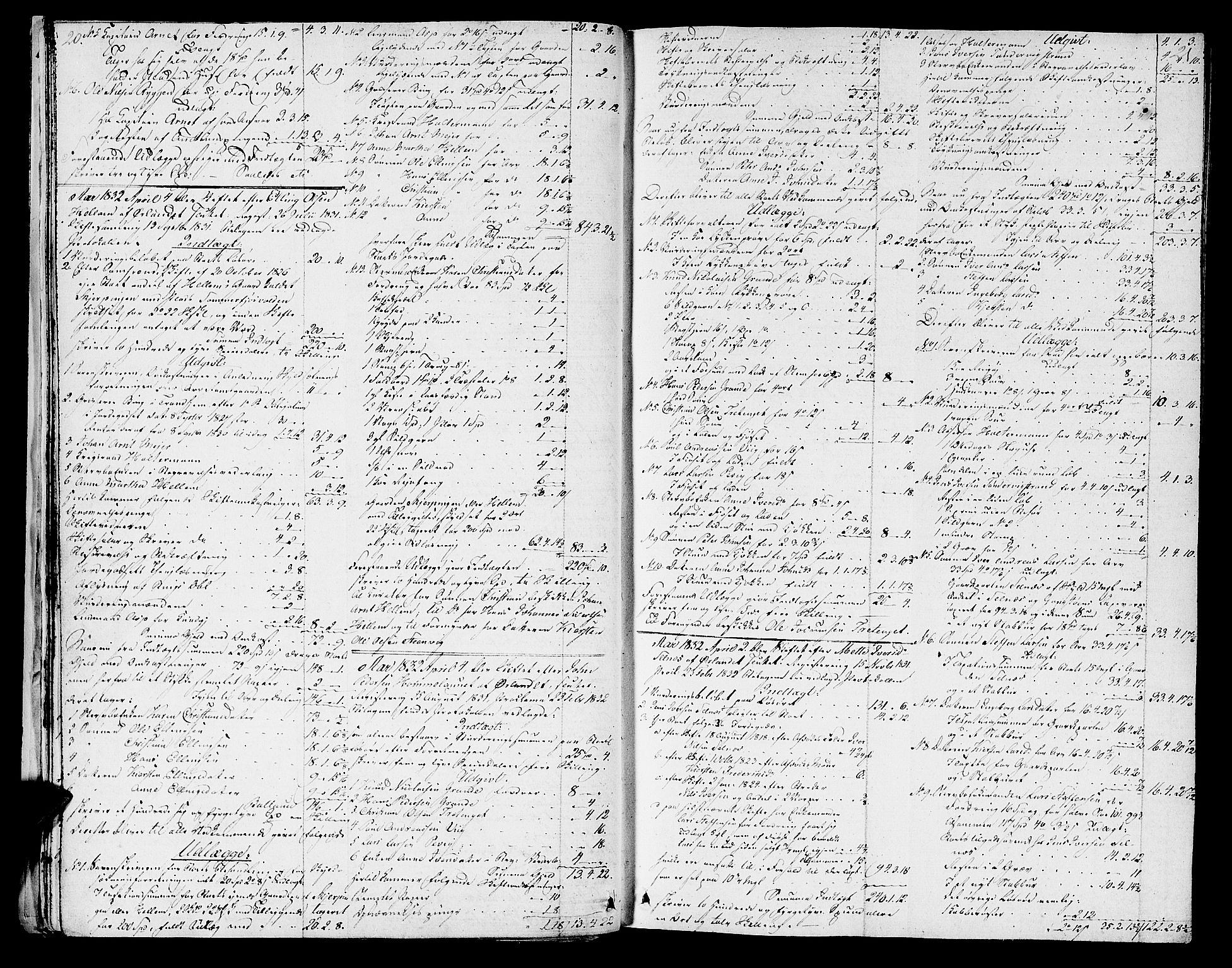Fosen sorenskriveri, AV/SAT-A-1107/1/3/3A/L0020: Skifteprotokoll nr. 14, 1831-1840, s. 20-21