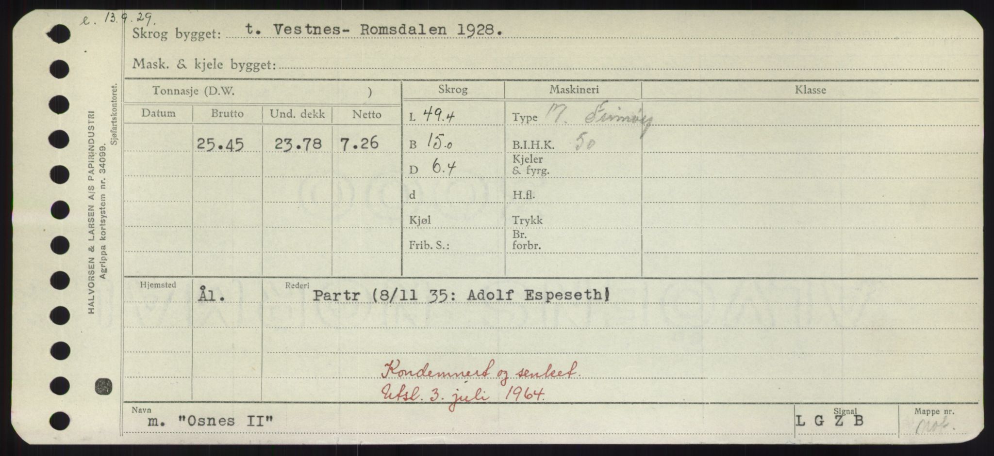 Sjøfartsdirektoratet med forløpere, Skipsmålingen, RA/S-1627/H/Hd/L0028: Fartøy, O, s. 483