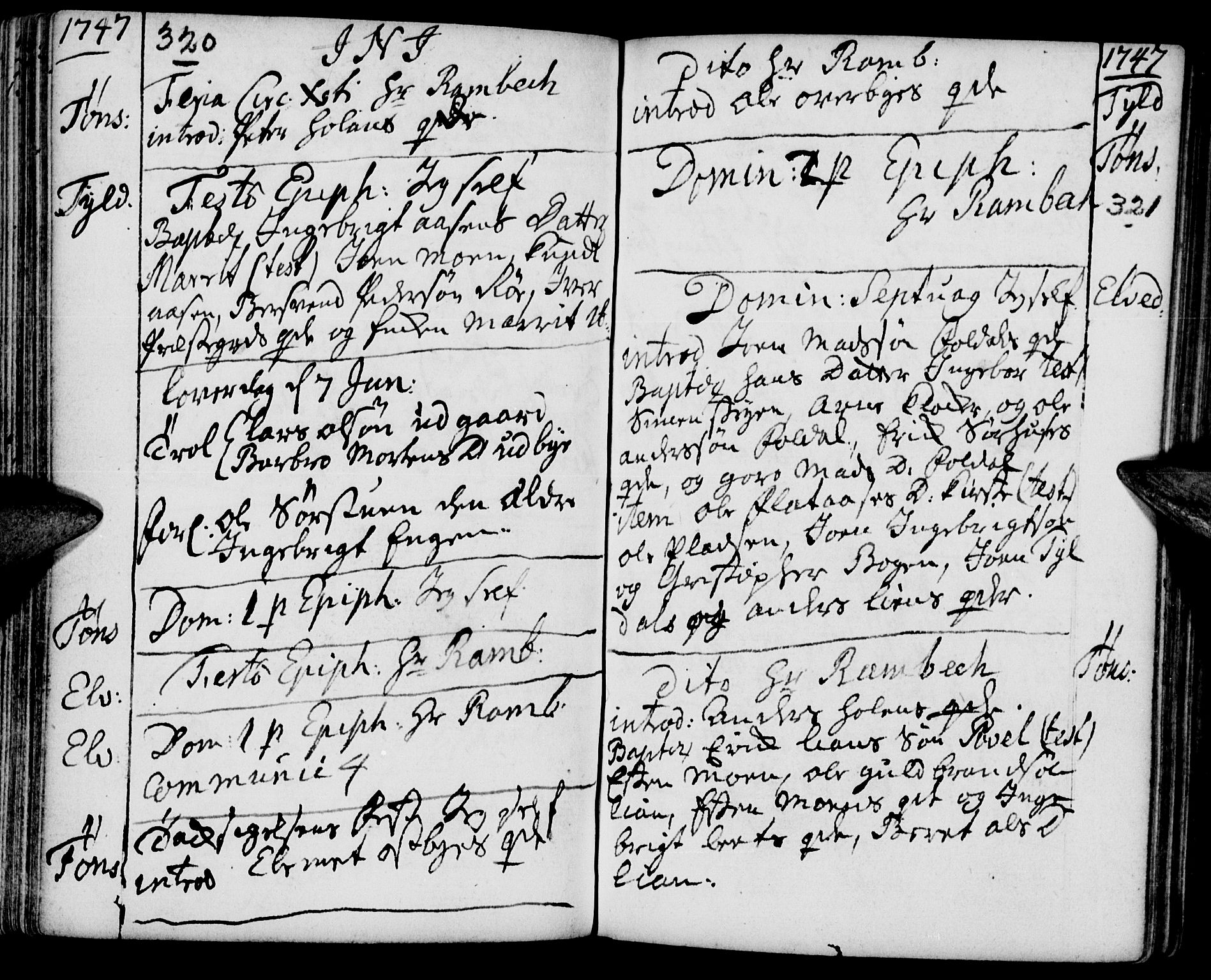 Tynset prestekontor, AV/SAH-PREST-058/H/Ha/Haa/L0002: Ministerialbok nr. 2, 1737-1767, s. 320-321