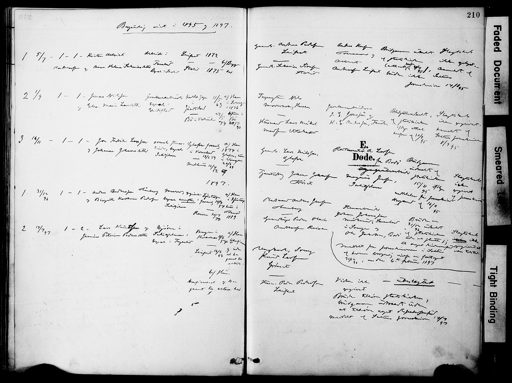 Ministerialprotokoller, klokkerbøker og fødselsregistre - Nordland, AV/SAT-A-1459/849/L0690: Ministerialbok nr. 849A02, 1890-1897, s. 210