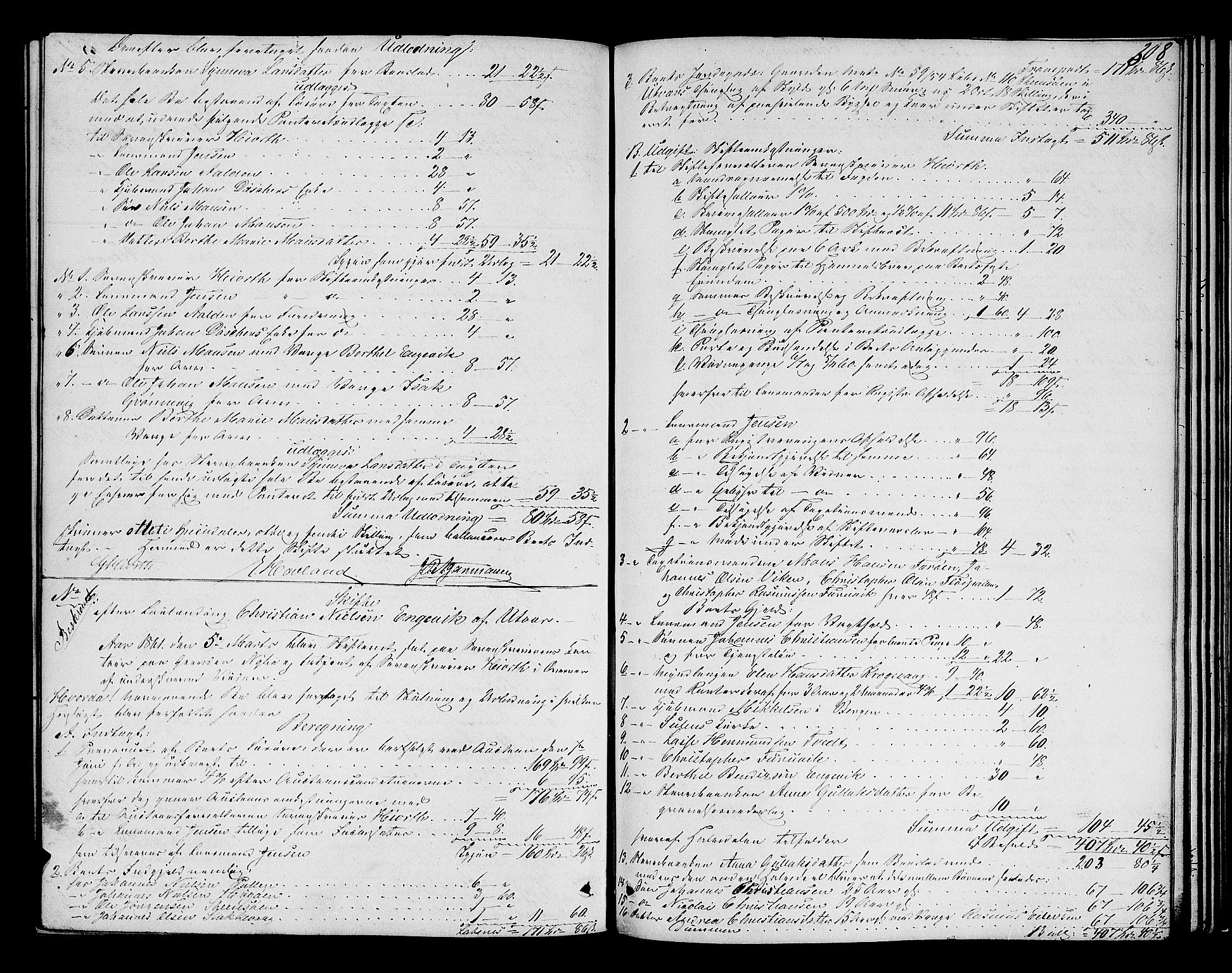 Ytre Sogn tingrett, AV/SAB-A-2601/1/H/Hc/L0001a: Skifteutlodningsprotokoll, 1853-1868, s. 307b-308a