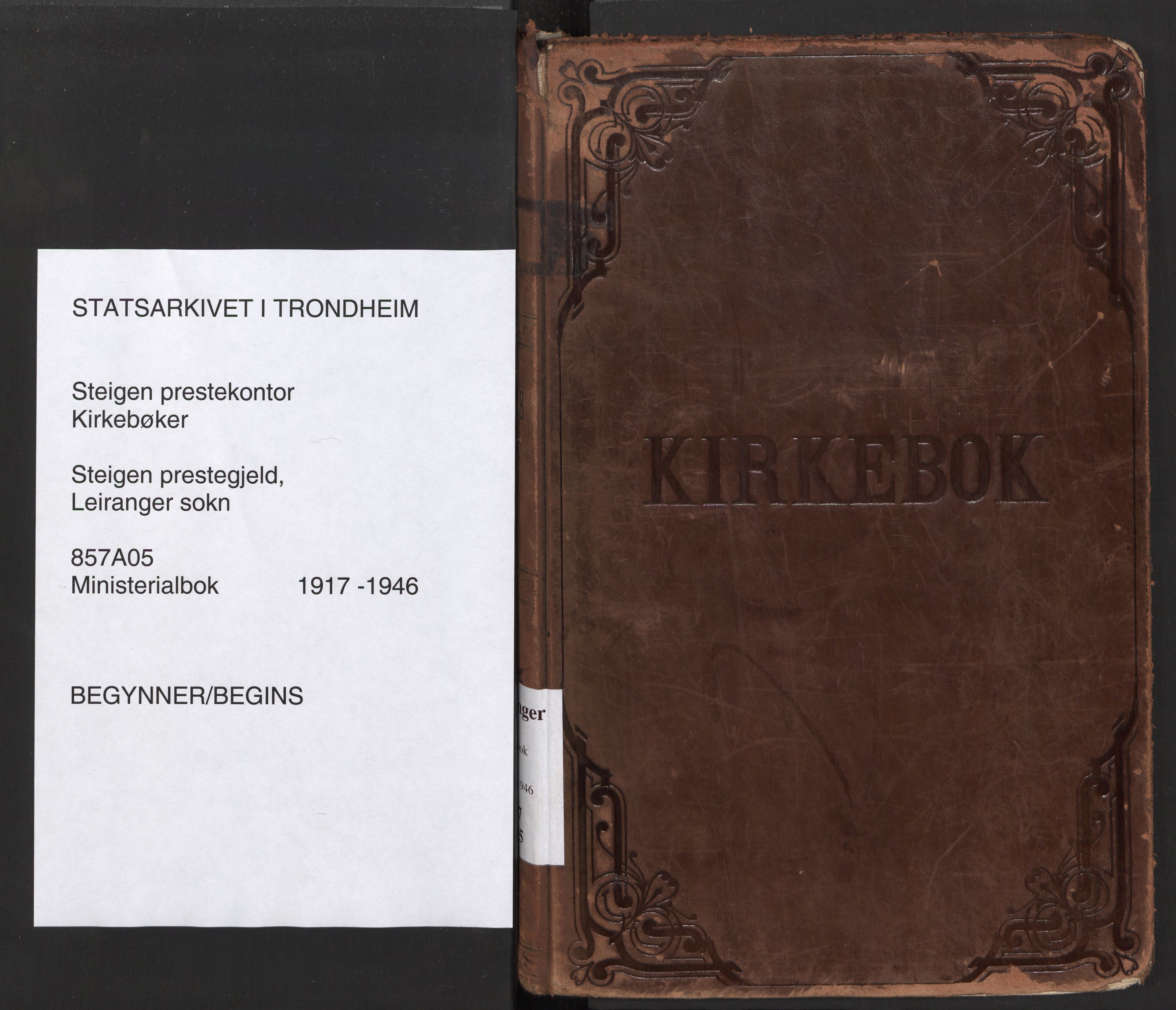 Ministerialprotokoller, klokkerbøker og fødselsregistre - Nordland, AV/SAT-A-1459/857/L0825: Ministerialbok nr. 857A05, 1917-1946