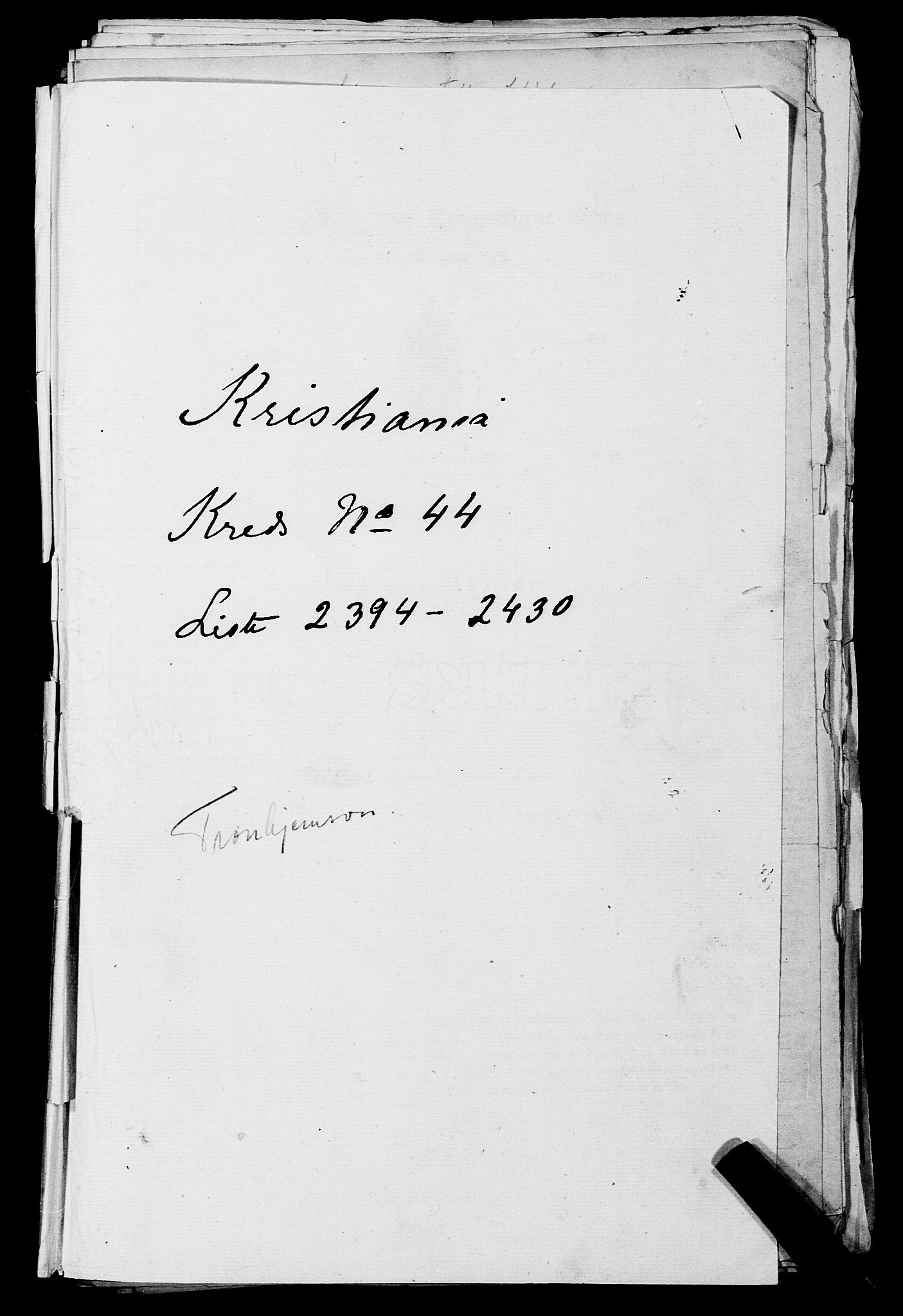 RA, Folketelling 1875 for 0301 Kristiania kjøpstad, 1875, s. 6704