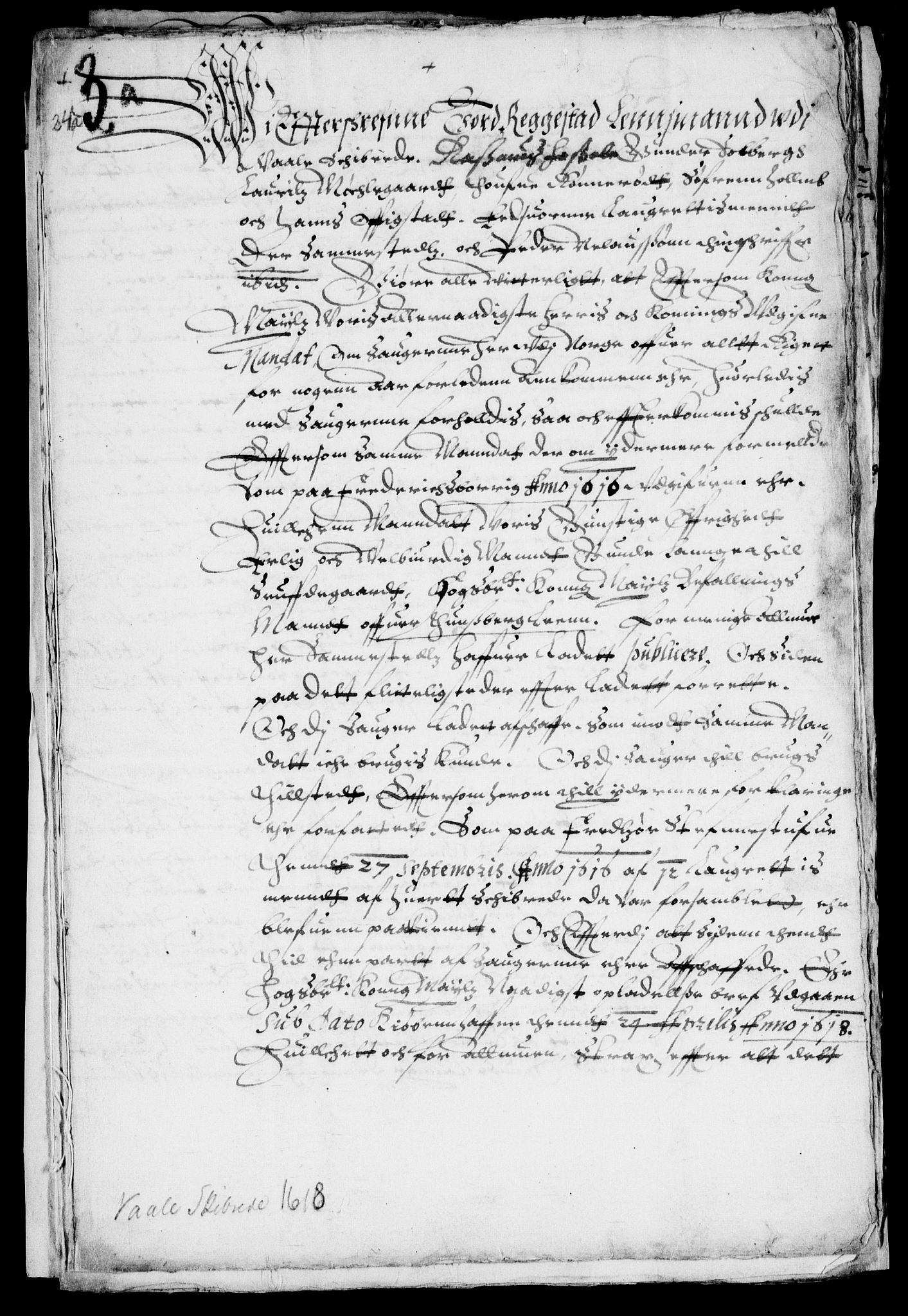 Danske Kanselli, Skapsaker, AV/RA-EA-4061/F/L0071: Skap 15, pakke 1A-31 Ia, 1618-1701, s. 283