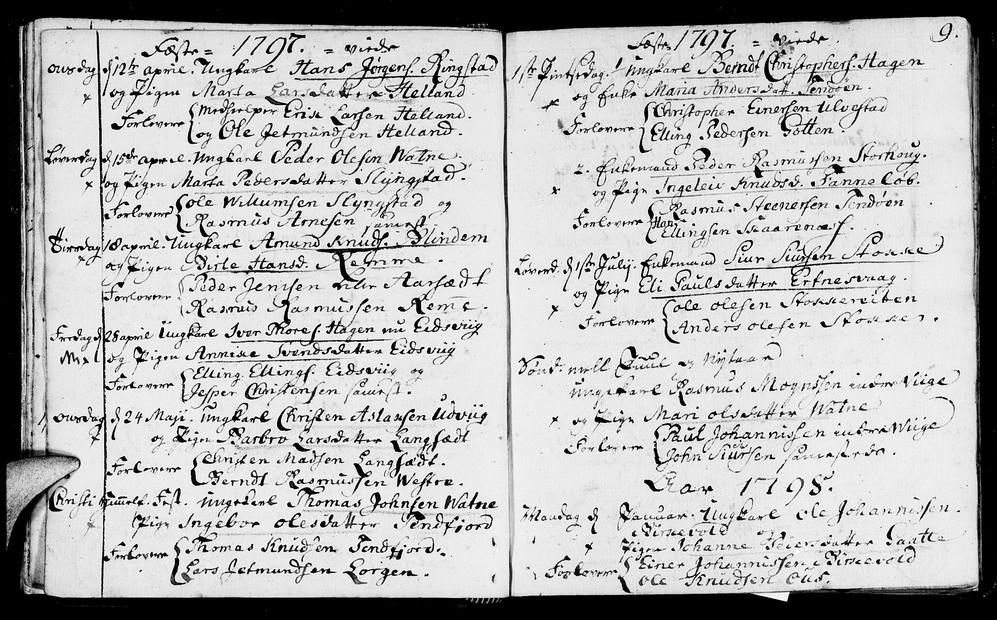 Ministerialprotokoller, klokkerbøker og fødselsregistre - Møre og Romsdal, AV/SAT-A-1454/525/L0372: Ministerialbok nr. 525A02, 1778-1817, s. 9