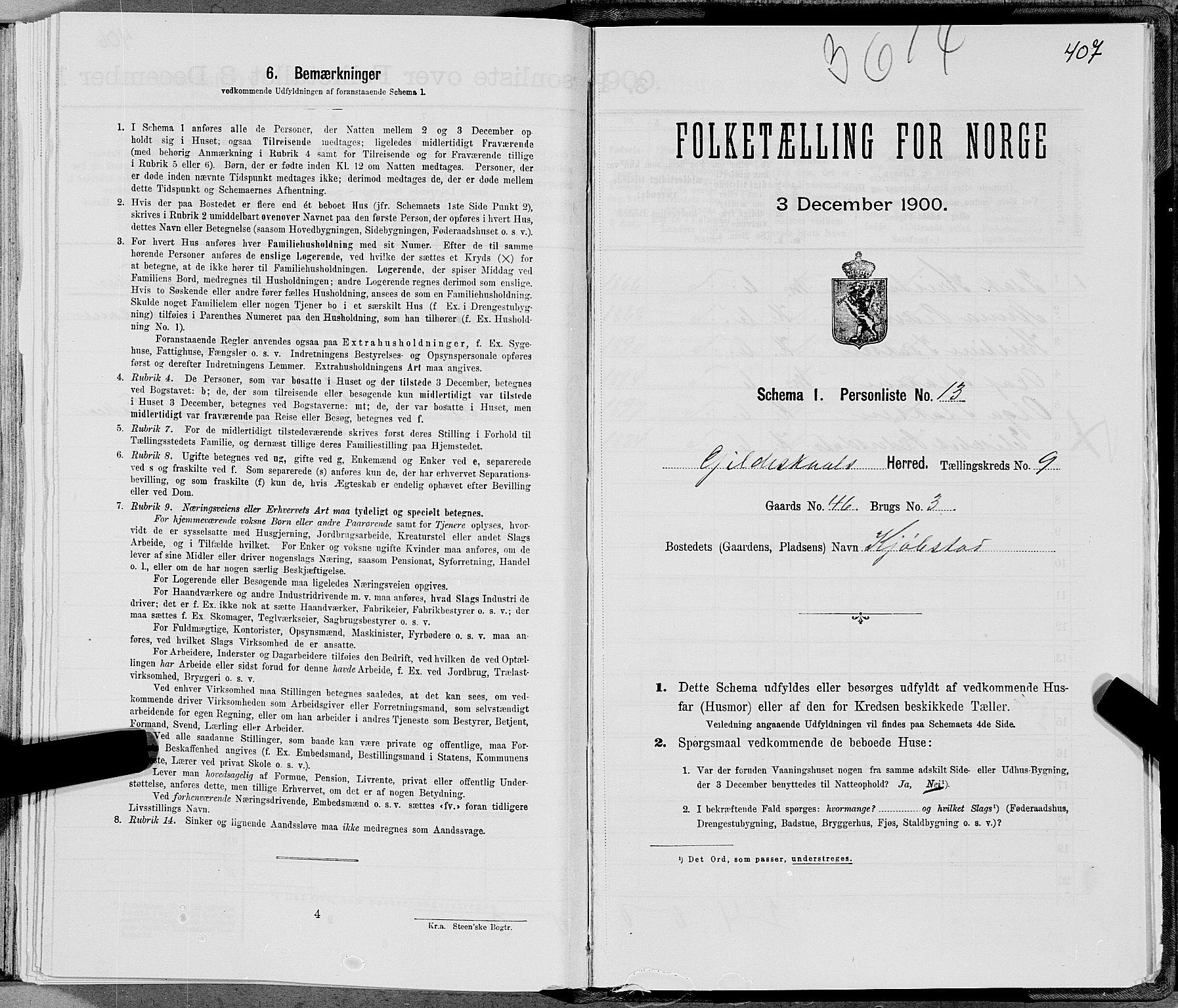 SAT, Folketelling 1900 for 1838 Gildeskål herred, 1900, s. 923