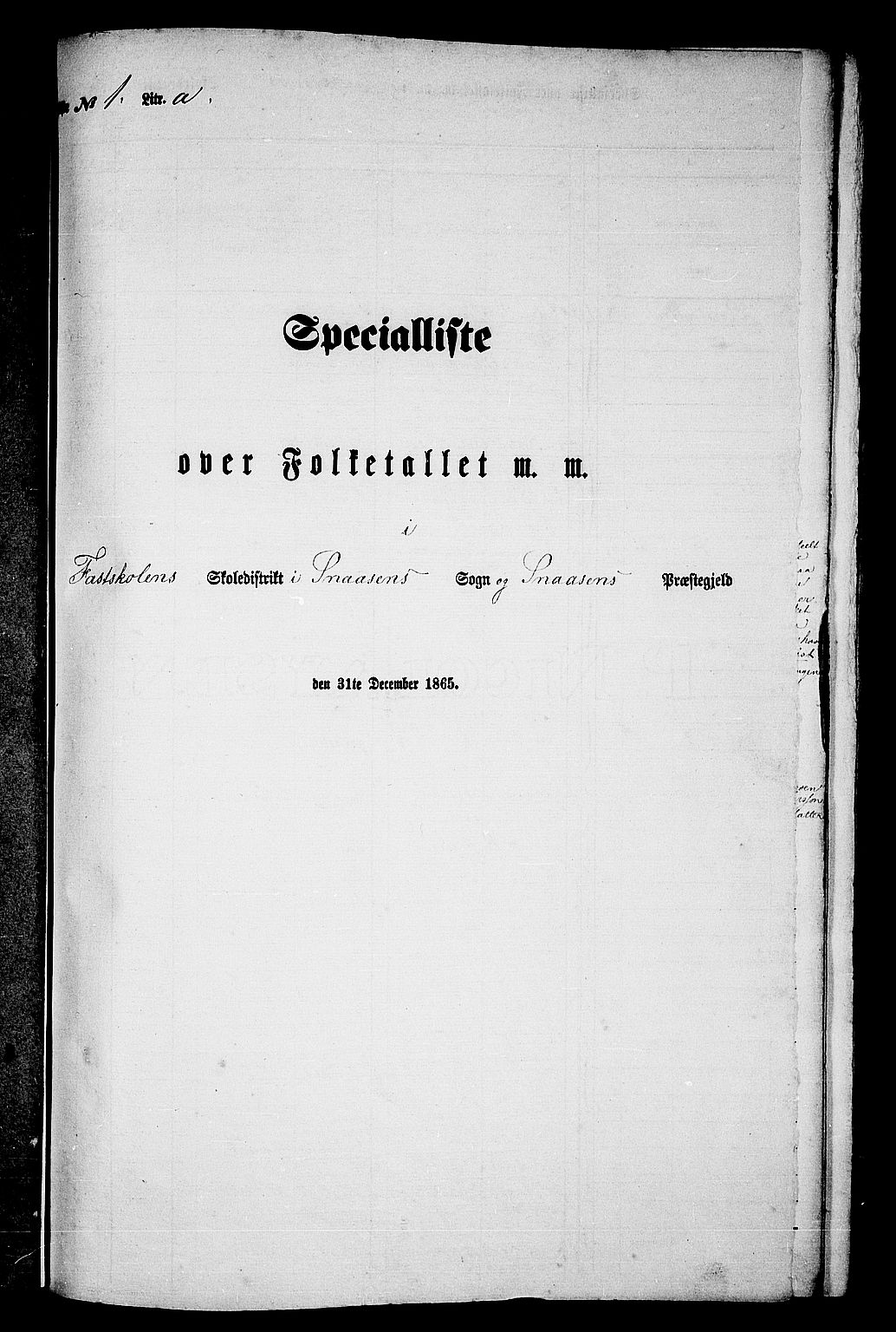 RA, Folketelling 1865 for 1736P Snåsa prestegjeld, 1865, s. 10