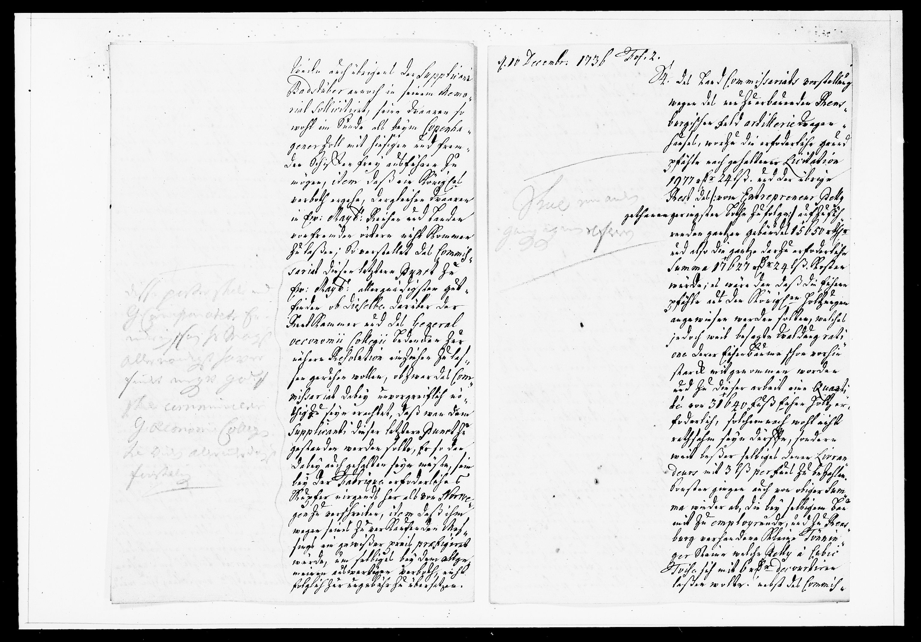 Krigskollegiet, Krigskancelliet, DRA/A-0006/-/1130-1137: Refererede sager, 1736, s. 464