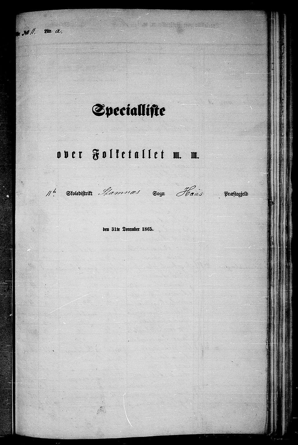 RA, Folketelling 1865 for 1250P Haus prestegjeld, 1865, s. 215