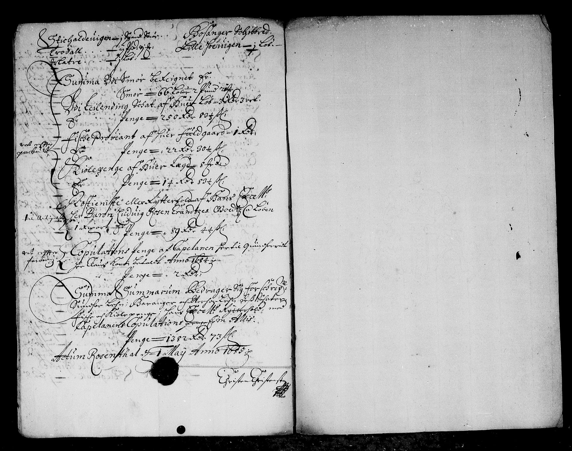Rentekammeret inntil 1814, Reviderte regnskaper, Stiftamtstueregnskaper, Bergen stiftamt, AV/RA-EA-6043/R/Rc/L0075: Bergen stiftamt, 1682-1684