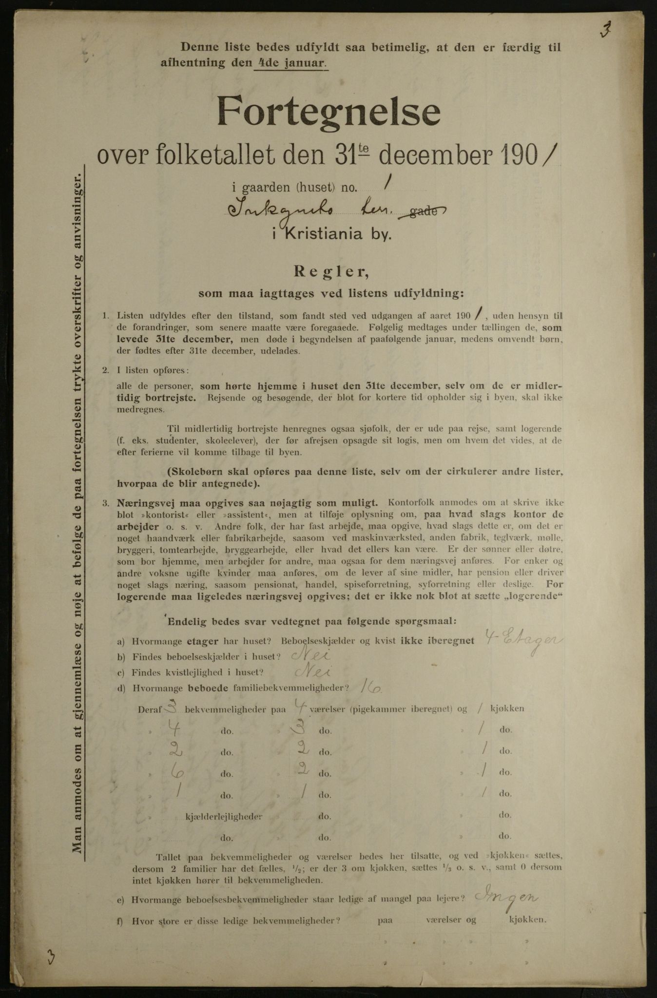 OBA, Kommunal folketelling 31.12.1901 for Kristiania kjøpstad, 1901, s. 6993