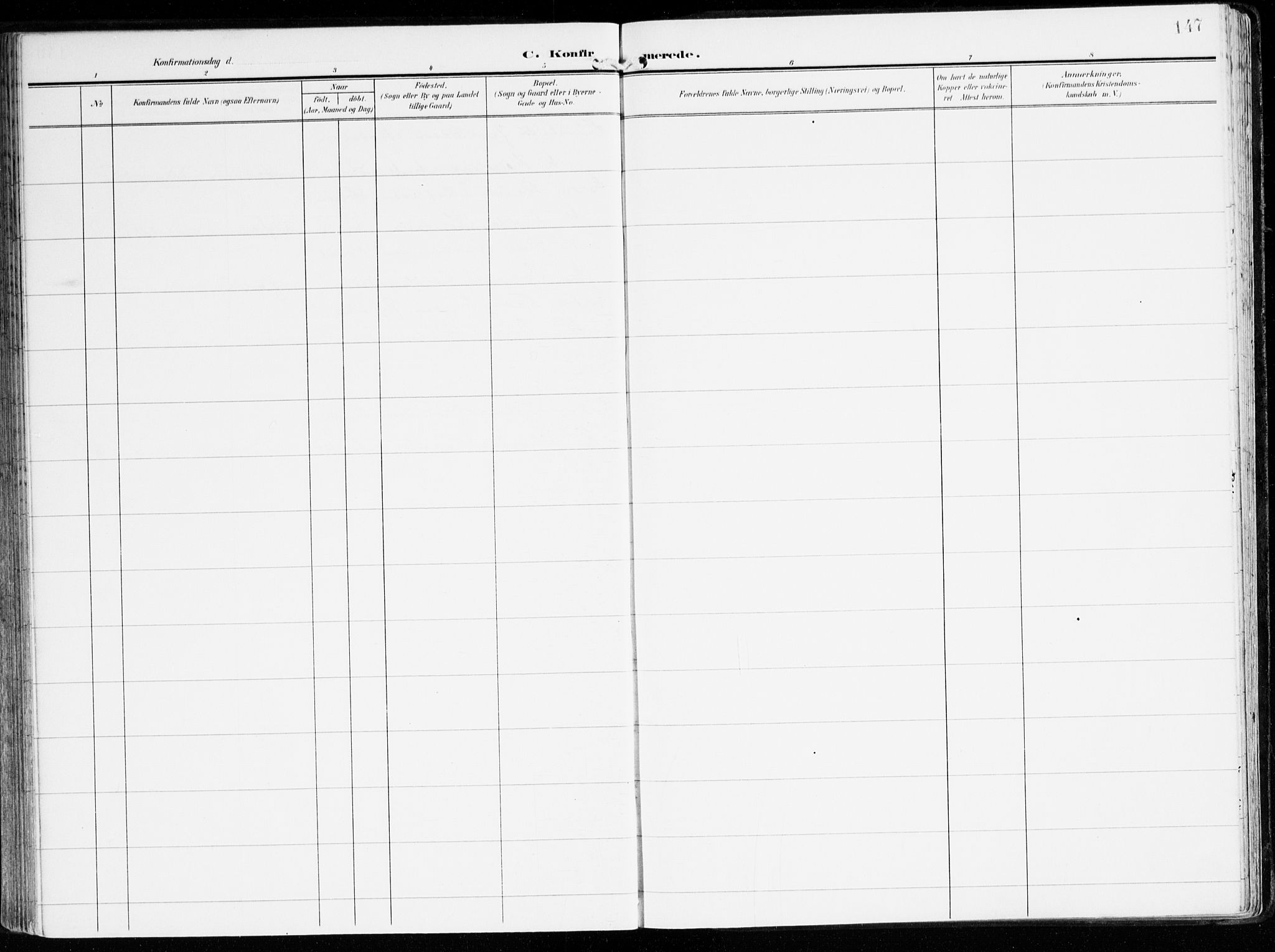 Innvik sokneprestembete, AV/SAB-A-80501: Ministerialbok nr. B 2, 1903-1929, s. 147