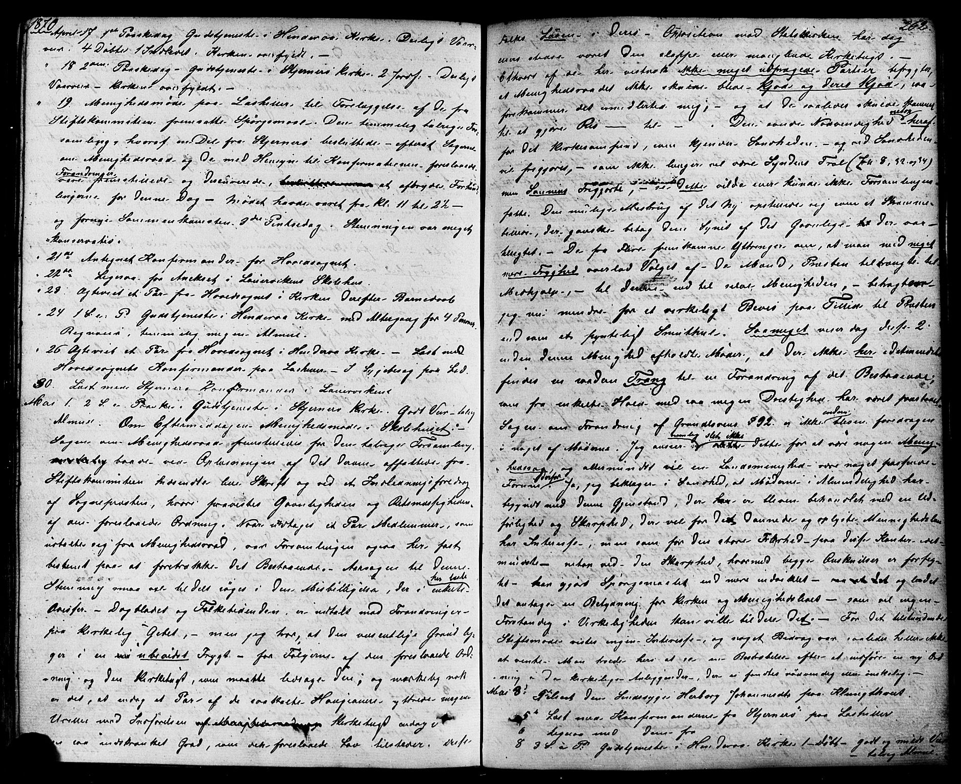 Nedstrand sokneprestkontor, AV/SAST-A-101841/01/IV: Ministerialbok nr. A 10, 1861-1887, s. 262