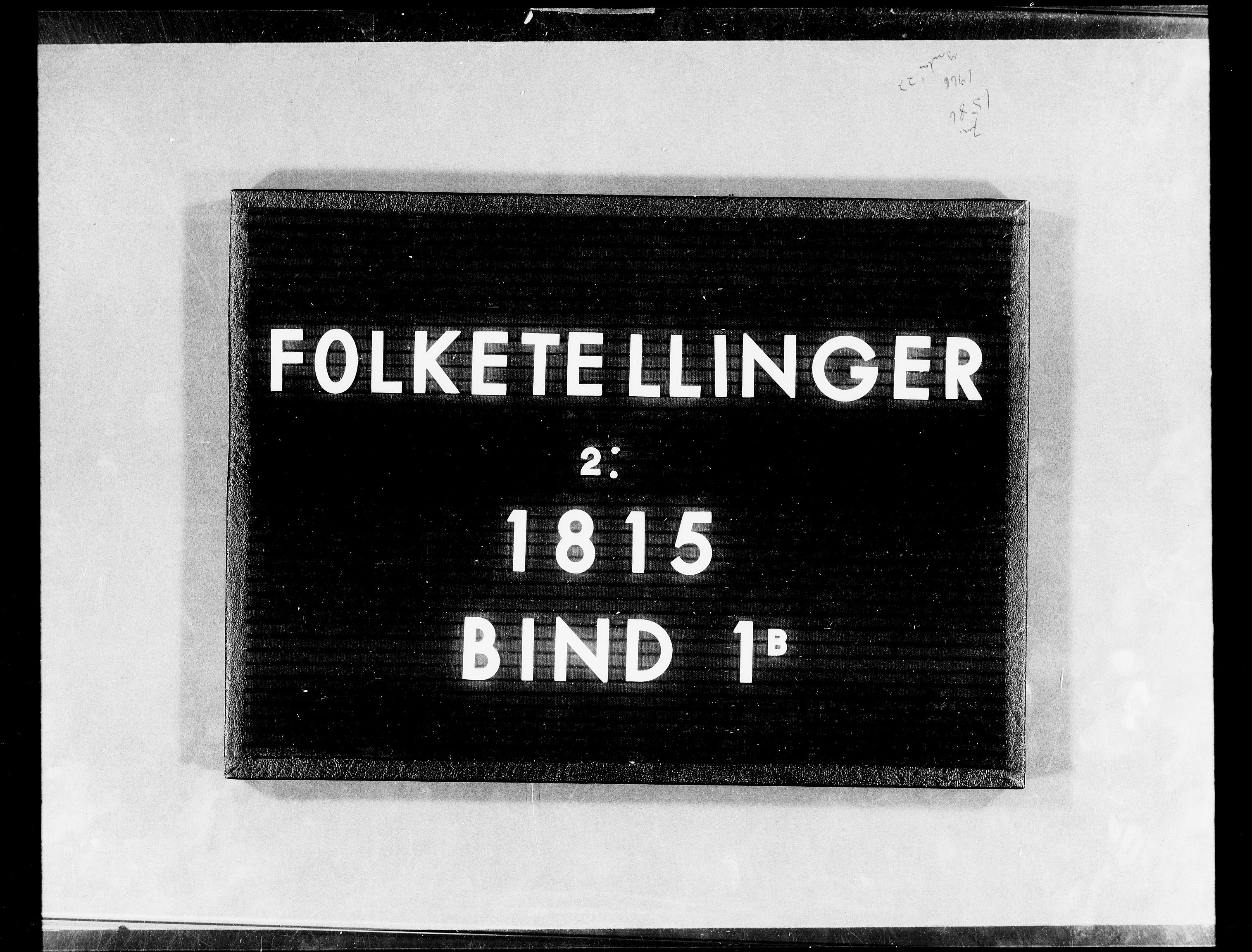 RA, Folketellingen 1815, bind 1b: Dypvåg prestegjeld, 1815, s. 1