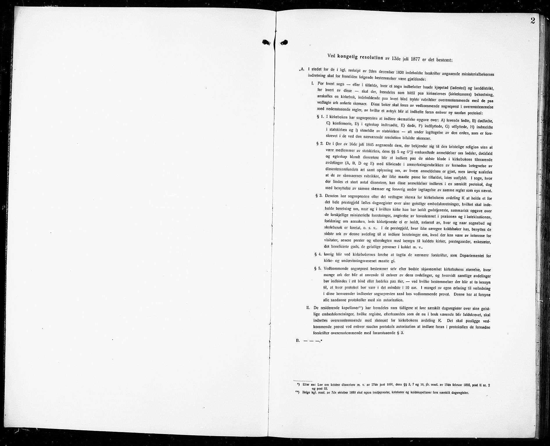 Rjukan kirkebøker, SAKO/A-294/G/Ga/L0003: Klokkerbok nr. 3, 1920-1928, s. 2