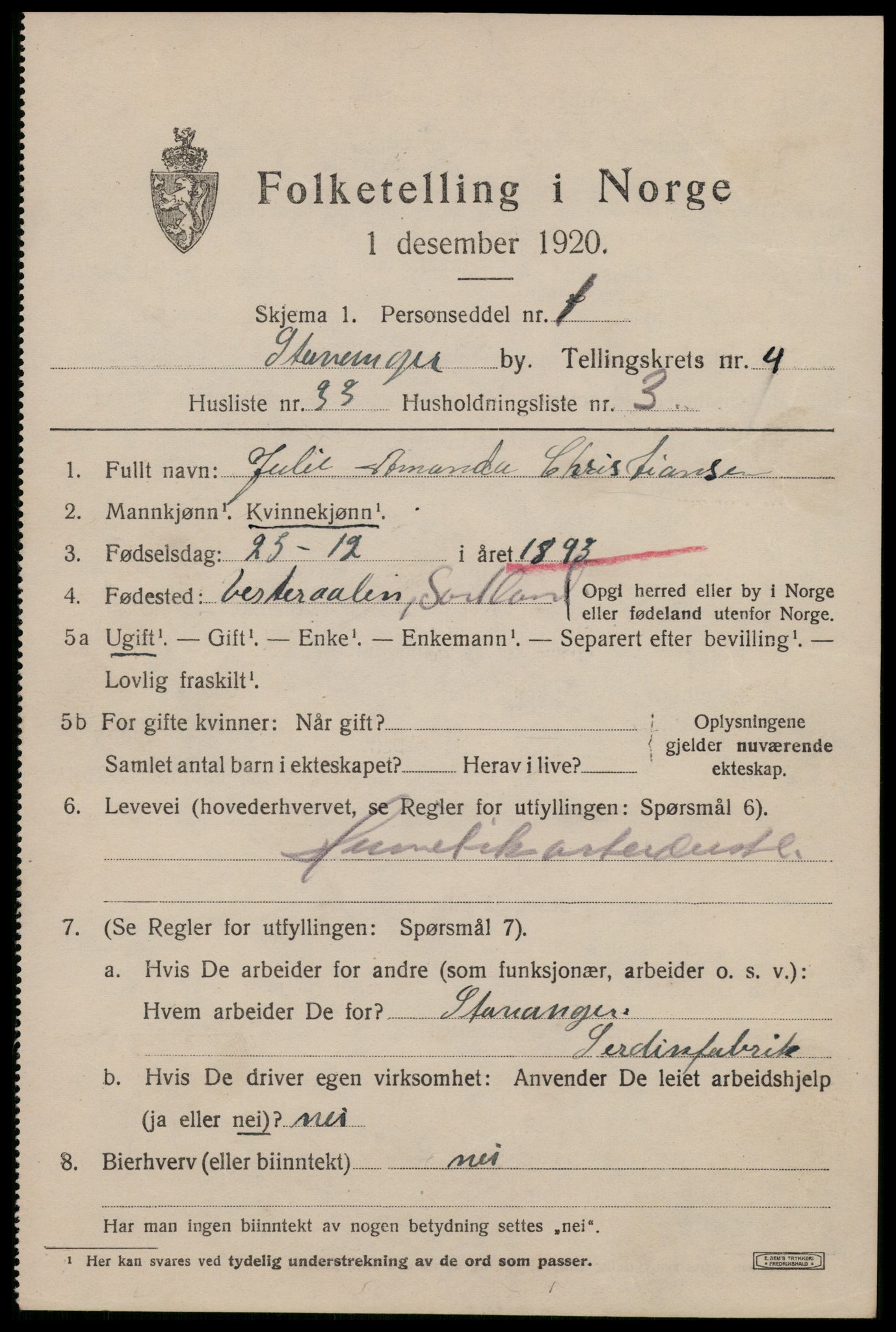 SAST, Folketelling 1920 for 1103 Stavanger kjøpstad, 1920, s. 37828