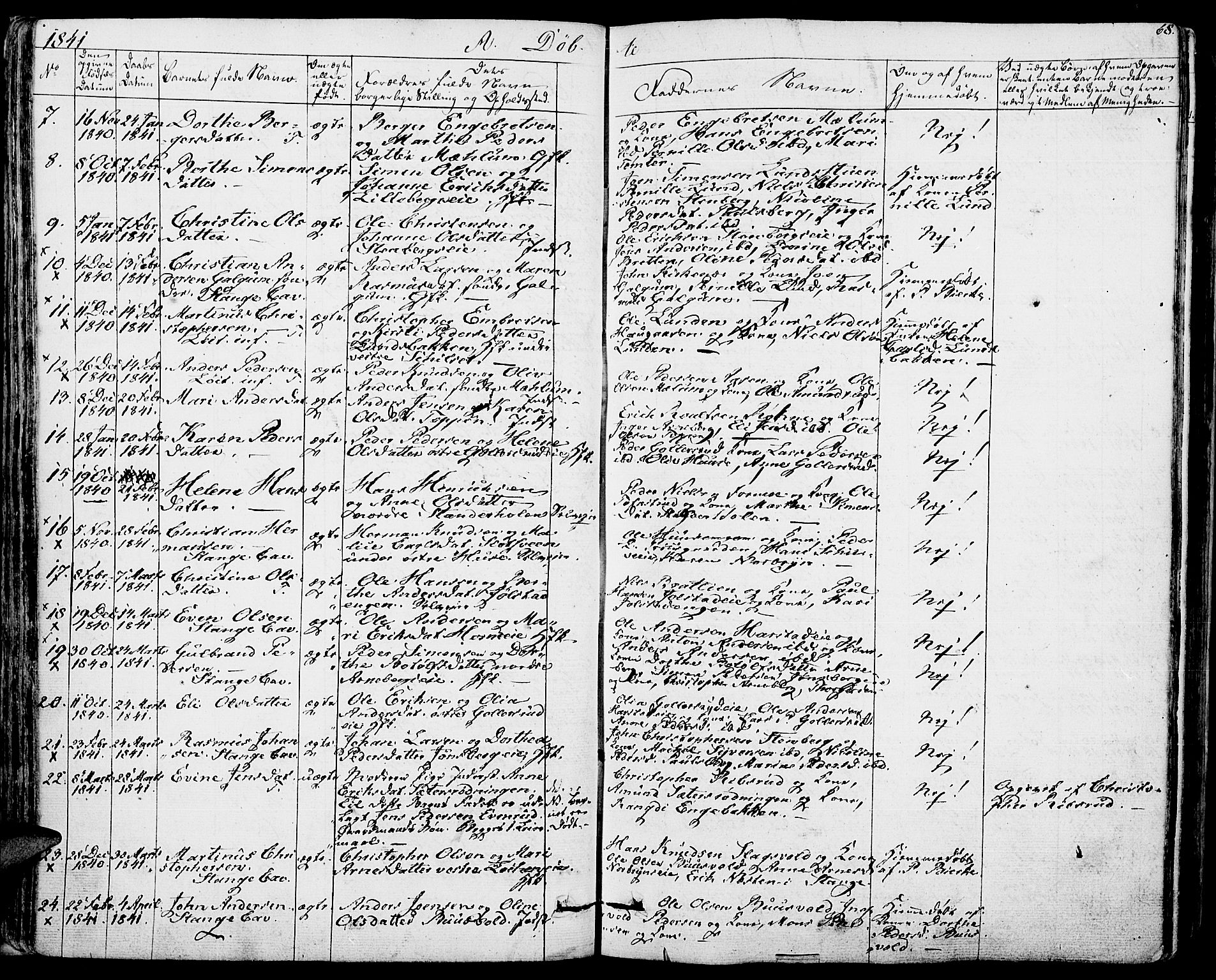 Romedal prestekontor, AV/SAH-PREST-004/K/L0003: Ministerialbok nr. 3, 1829-1846, s. 68