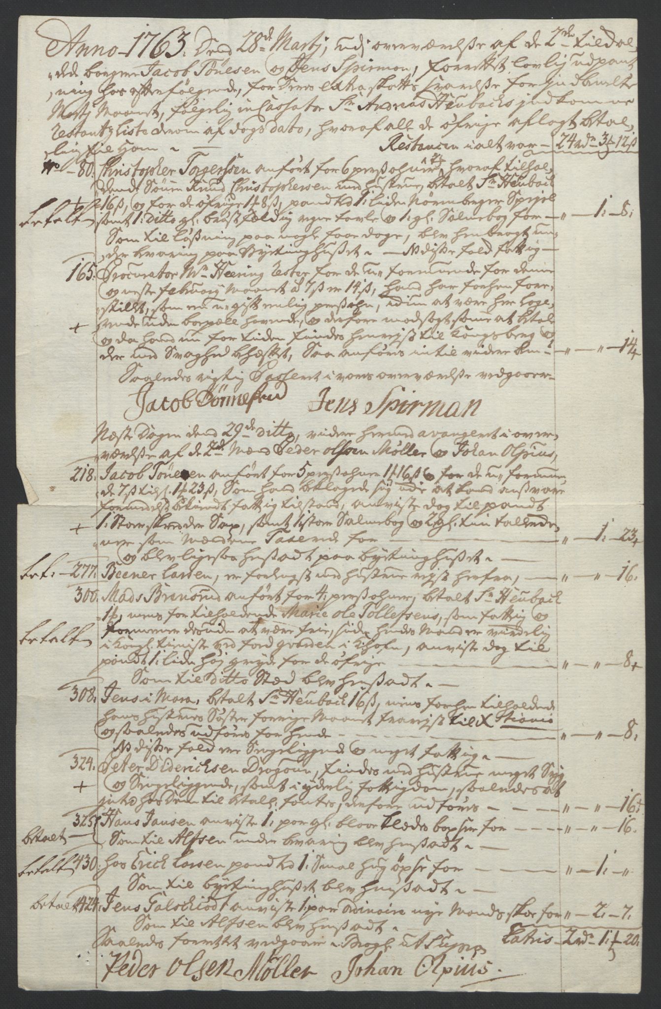 Rentekammeret inntil 1814, Reviderte regnskaper, Byregnskaper, AV/RA-EA-4066/R/Rf/L0119/0001: [F2] Kontribusjonsregnskap / Ekstraskatt, 1762-1767, s. 138