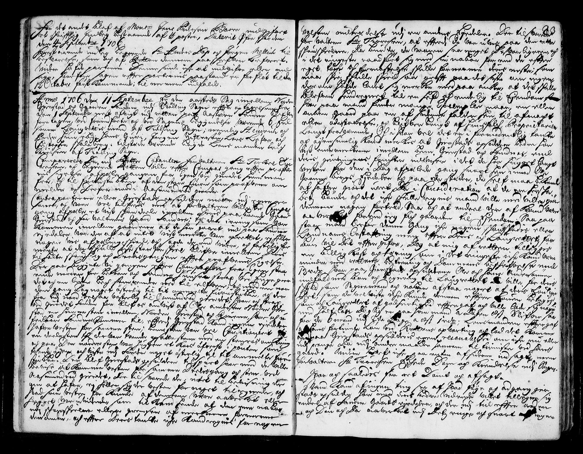 Larvik sorenskriveri, AV/SAKO-A-83/F/Fa/L0011: Tingbok, 1706-1710, s. 23