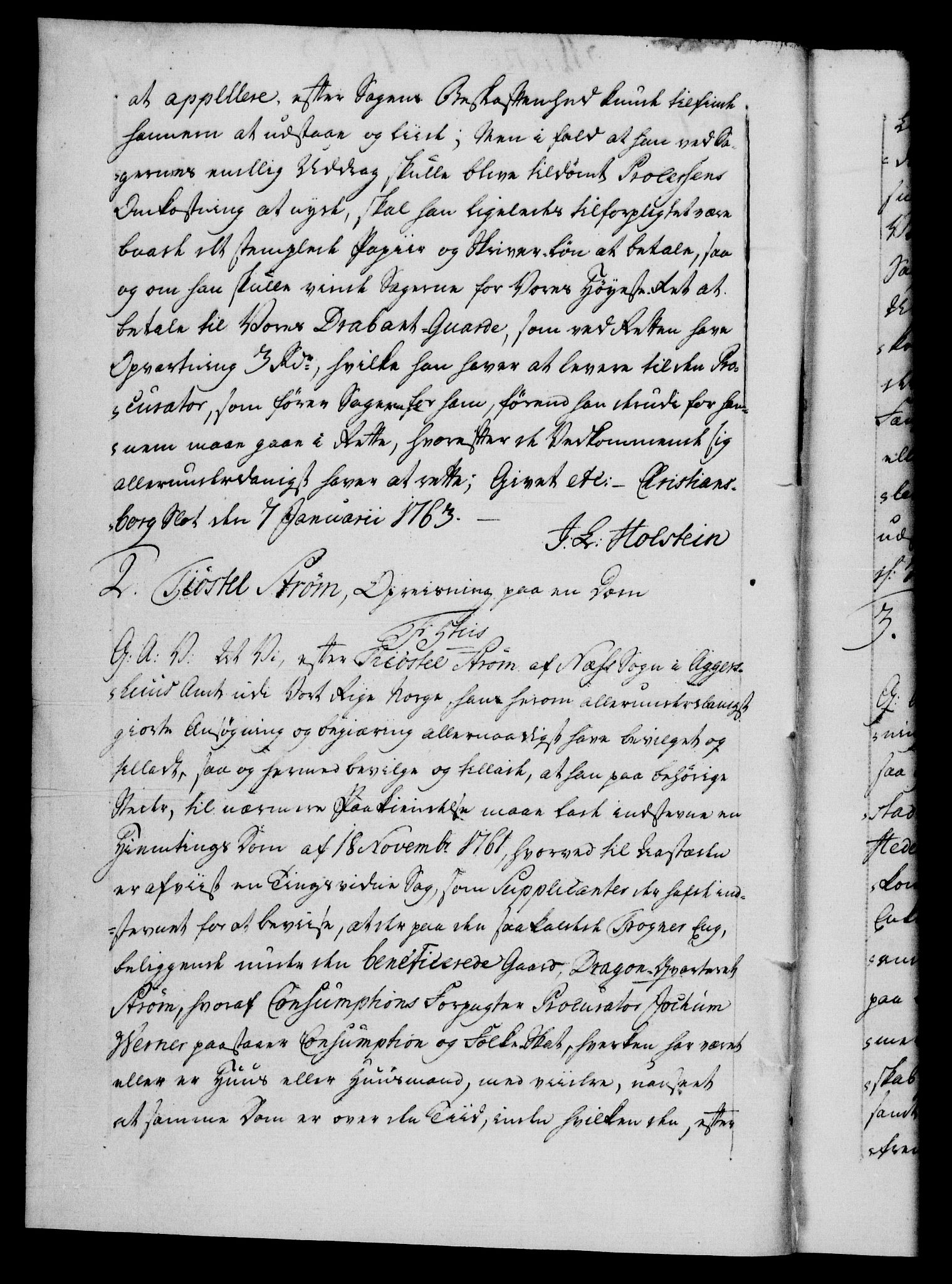 Danske Kanselli 1572-1799, RA/EA-3023/F/Fc/Fca/Fcaa/L0042: Norske registre, 1763-1766, s. 1b