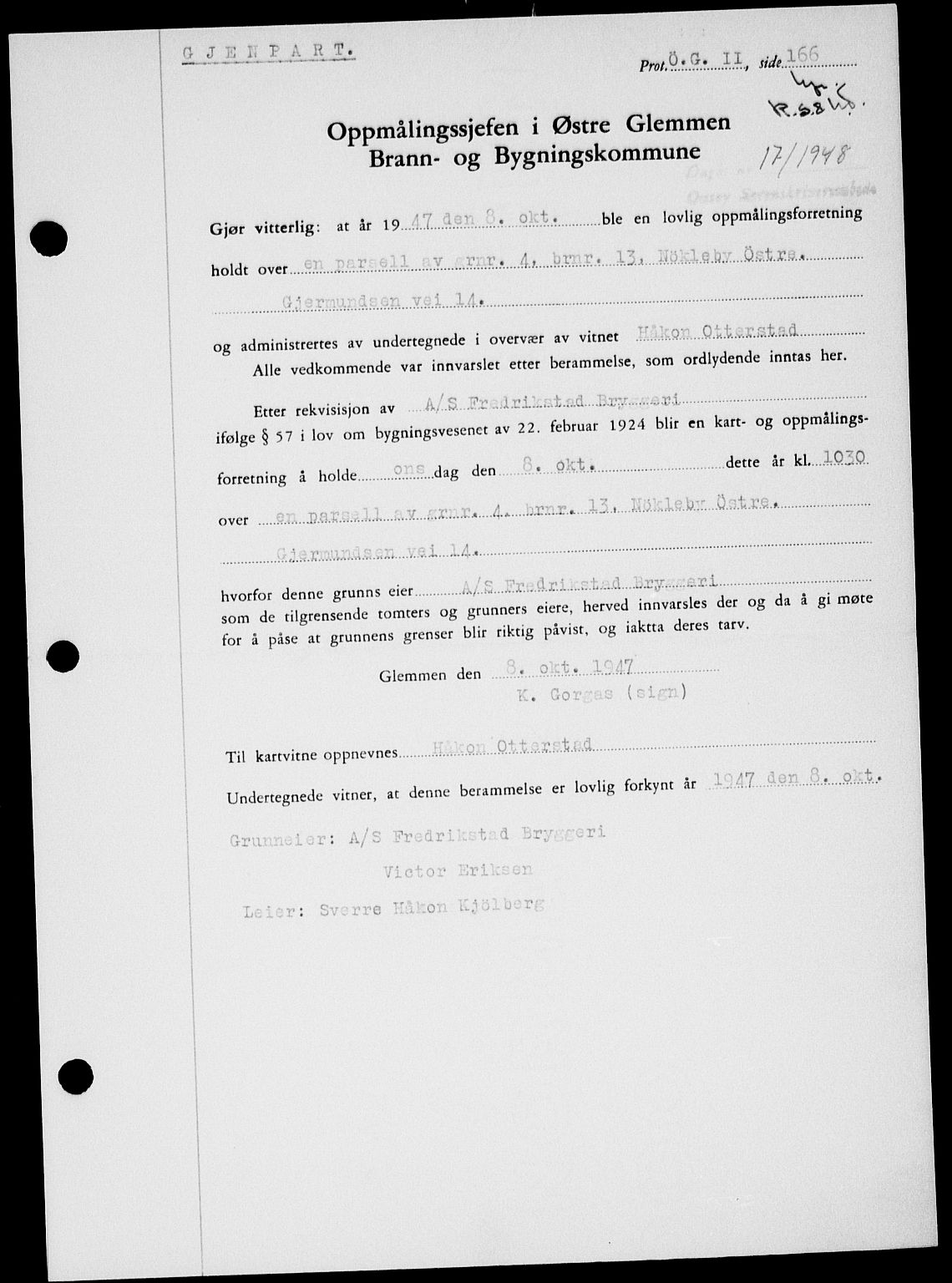Onsøy sorenskriveri, SAO/A-10474/G/Ga/Gab/L0022: Pantebok nr. II A-22, 1947-1948, Dagboknr: 17/1948