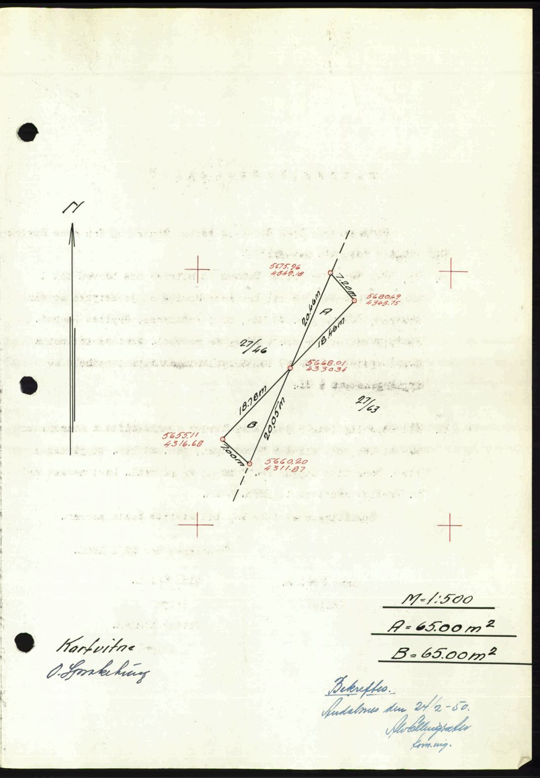 Romsdal sorenskriveri, AV/SAT-A-4149/1/2/2C: Pantebok nr. A32, 1950-1950, Dagboknr: 872/1950